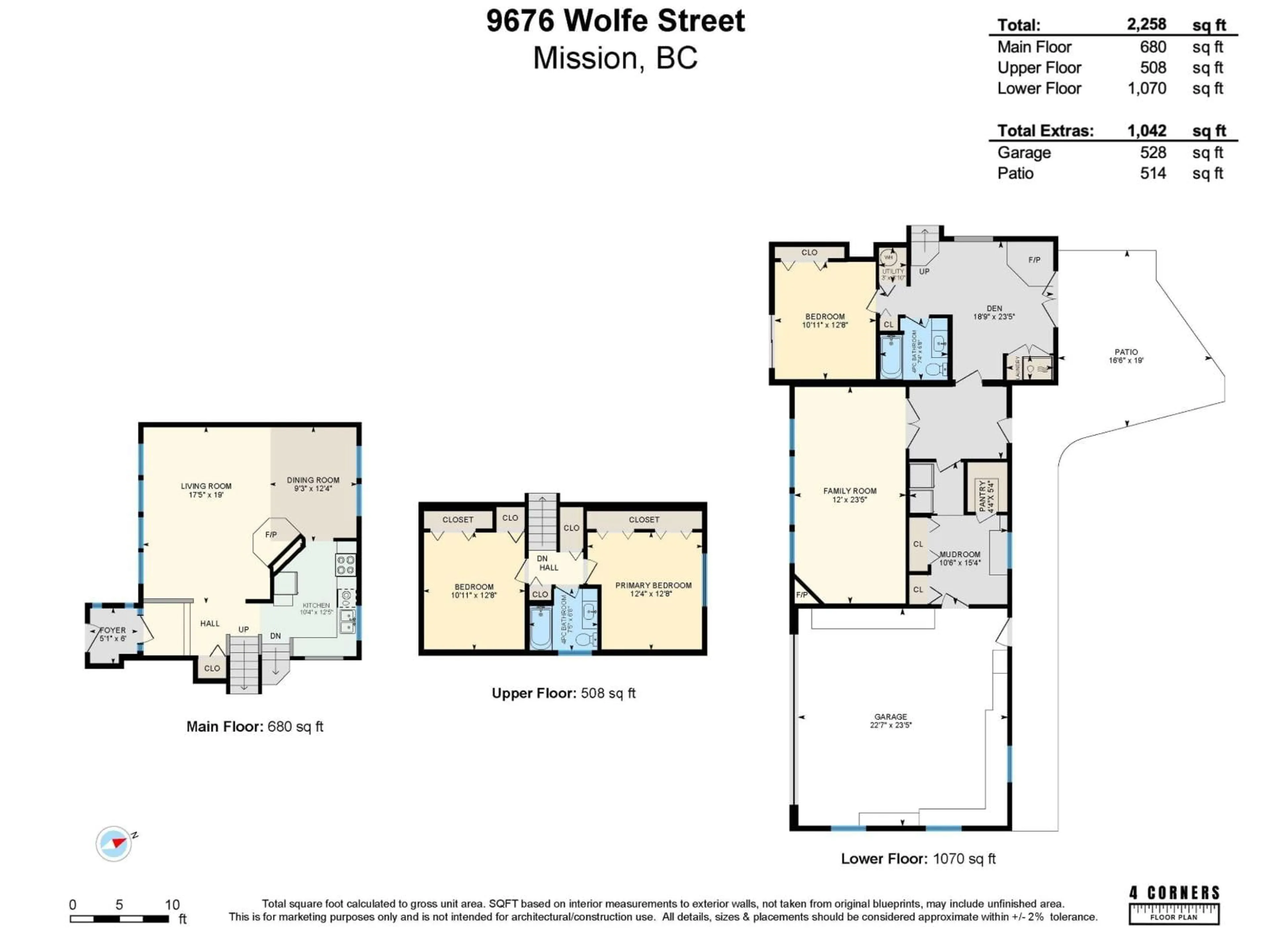 Floor plan for 9676 WOLFE STREET, Mission British Columbia V4S1H1