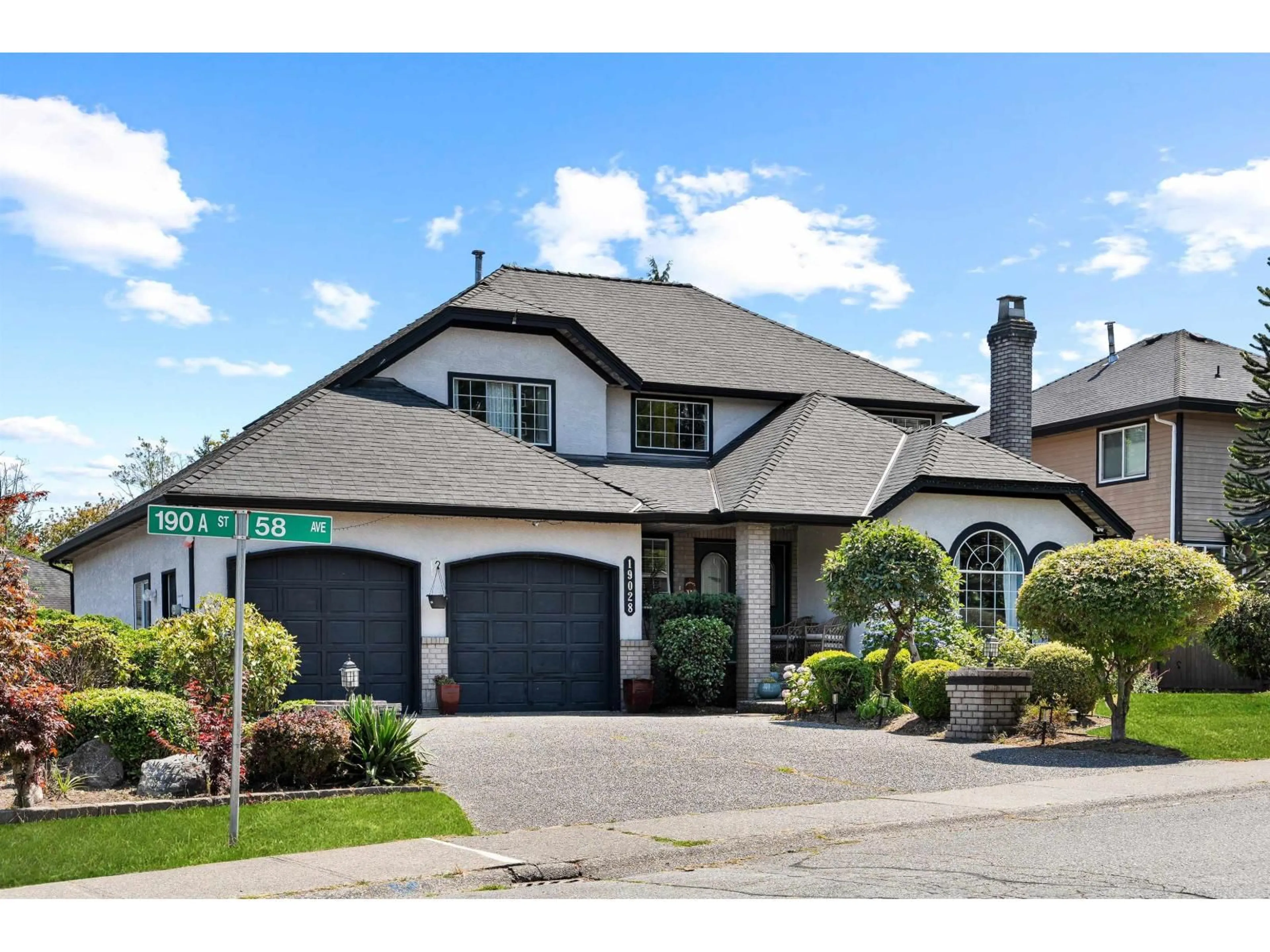 Home with vinyl exterior material, street for 19028 58 AVENUE, Surrey British Columbia V3S7M3