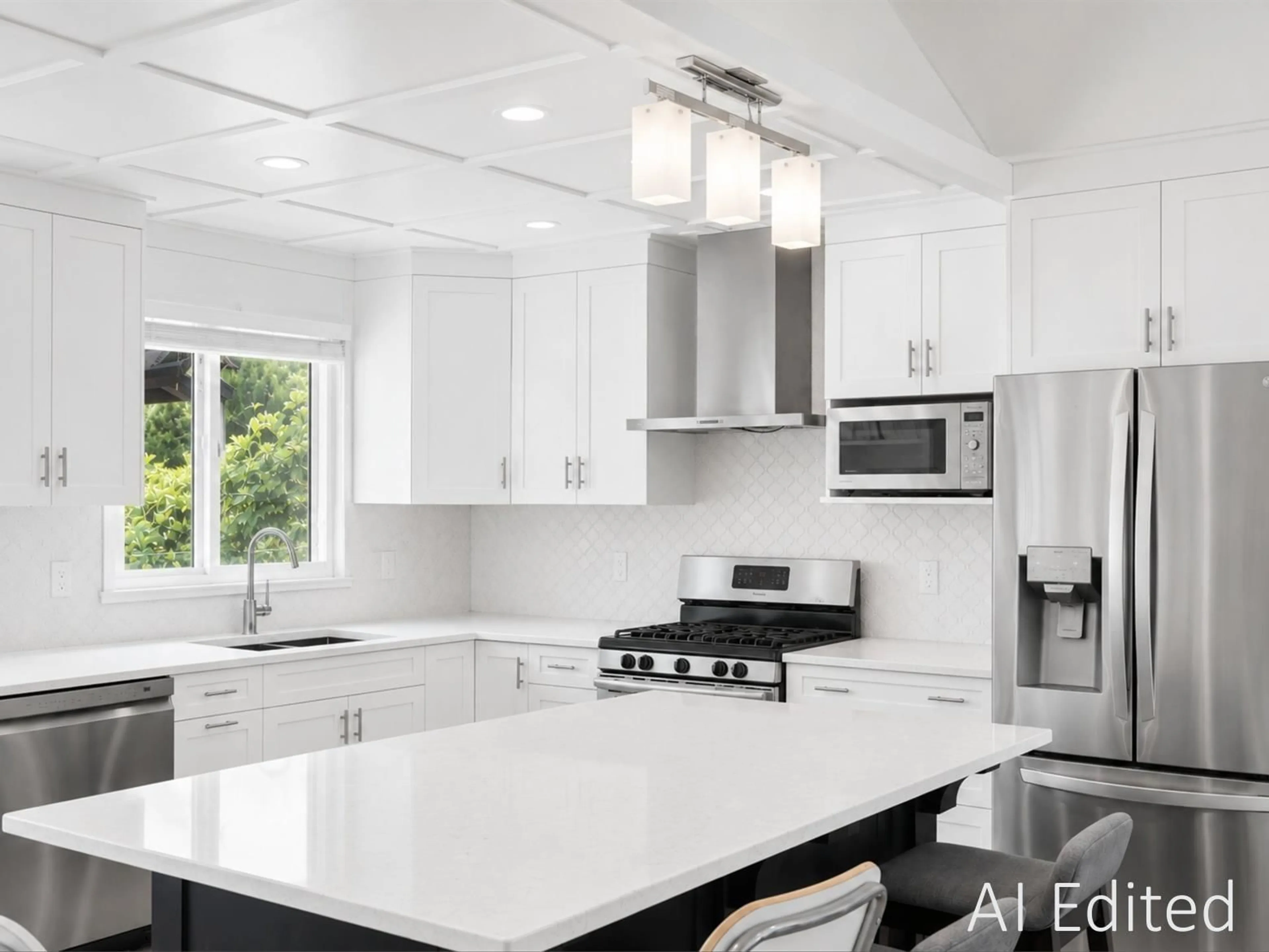 Contemporary kitchen, ceramic/tile floor for 2608 BLACKHAM DRIVE, Abbotsford British Columbia V2S7J5