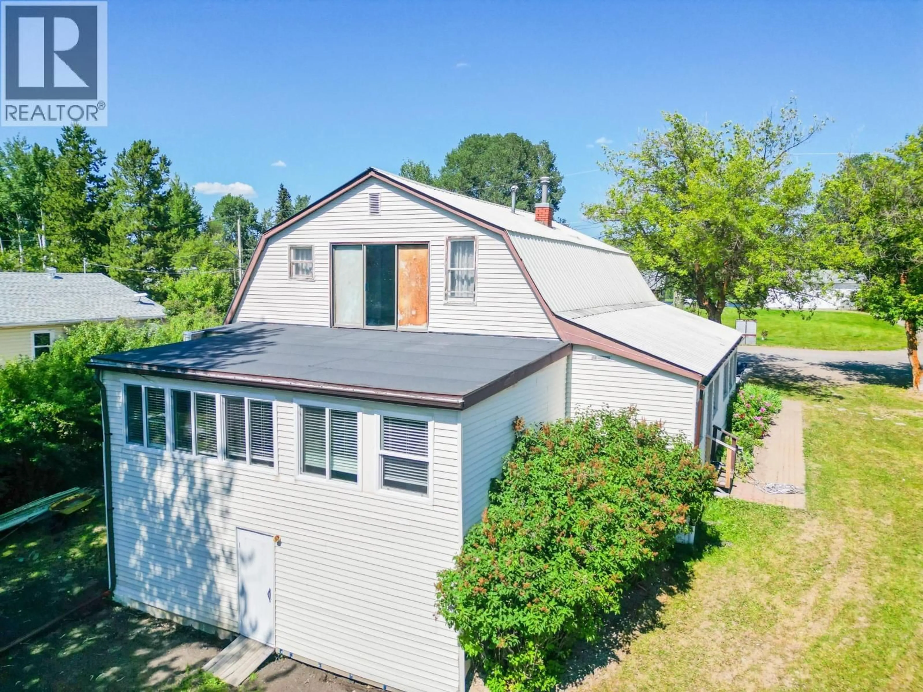 A pic from outside/outdoor area/front of a property/back of a property/a pic from drone, building for 2105 GEROW ISLAND ROAD, Burns Lake British Columbia V0J1E2