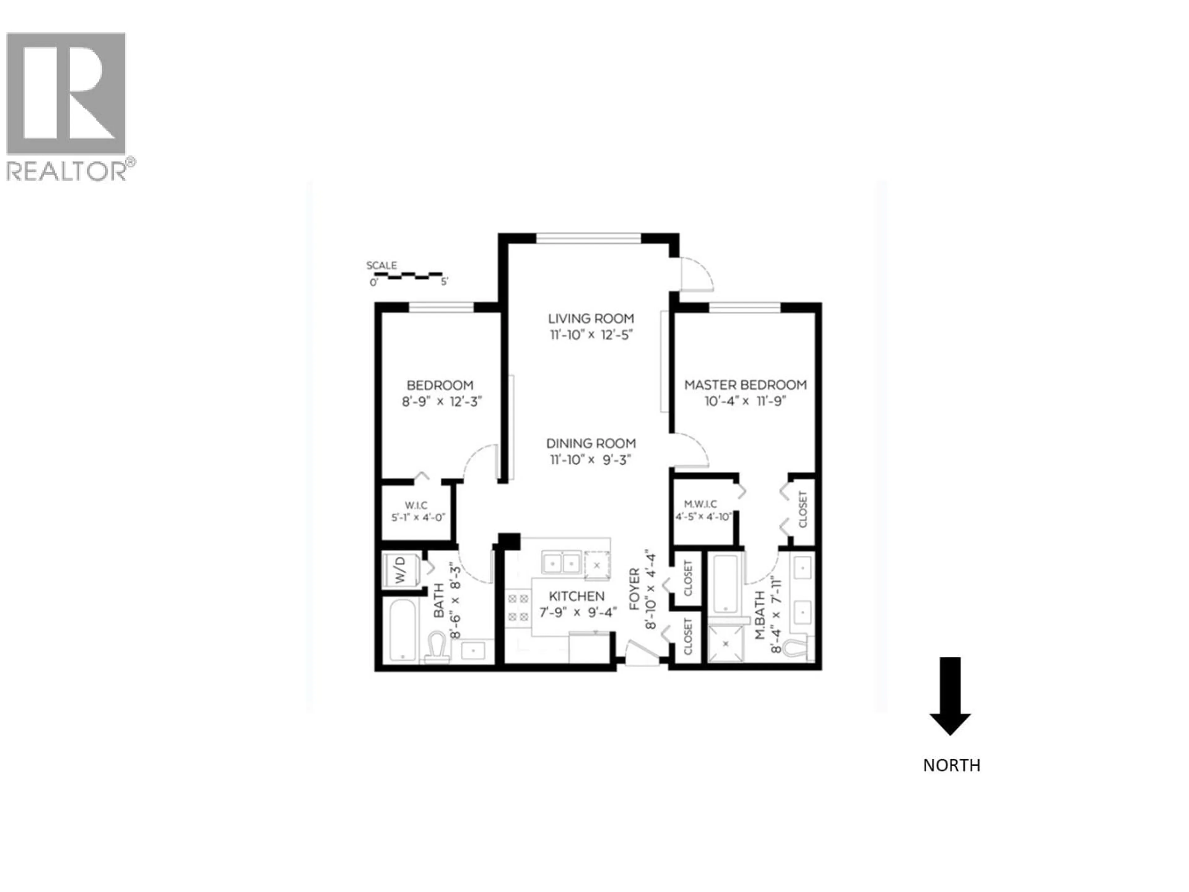 Floor plan for 105 - 9399 ODLIN ROAD, Richmond British Columbia V6X0J6