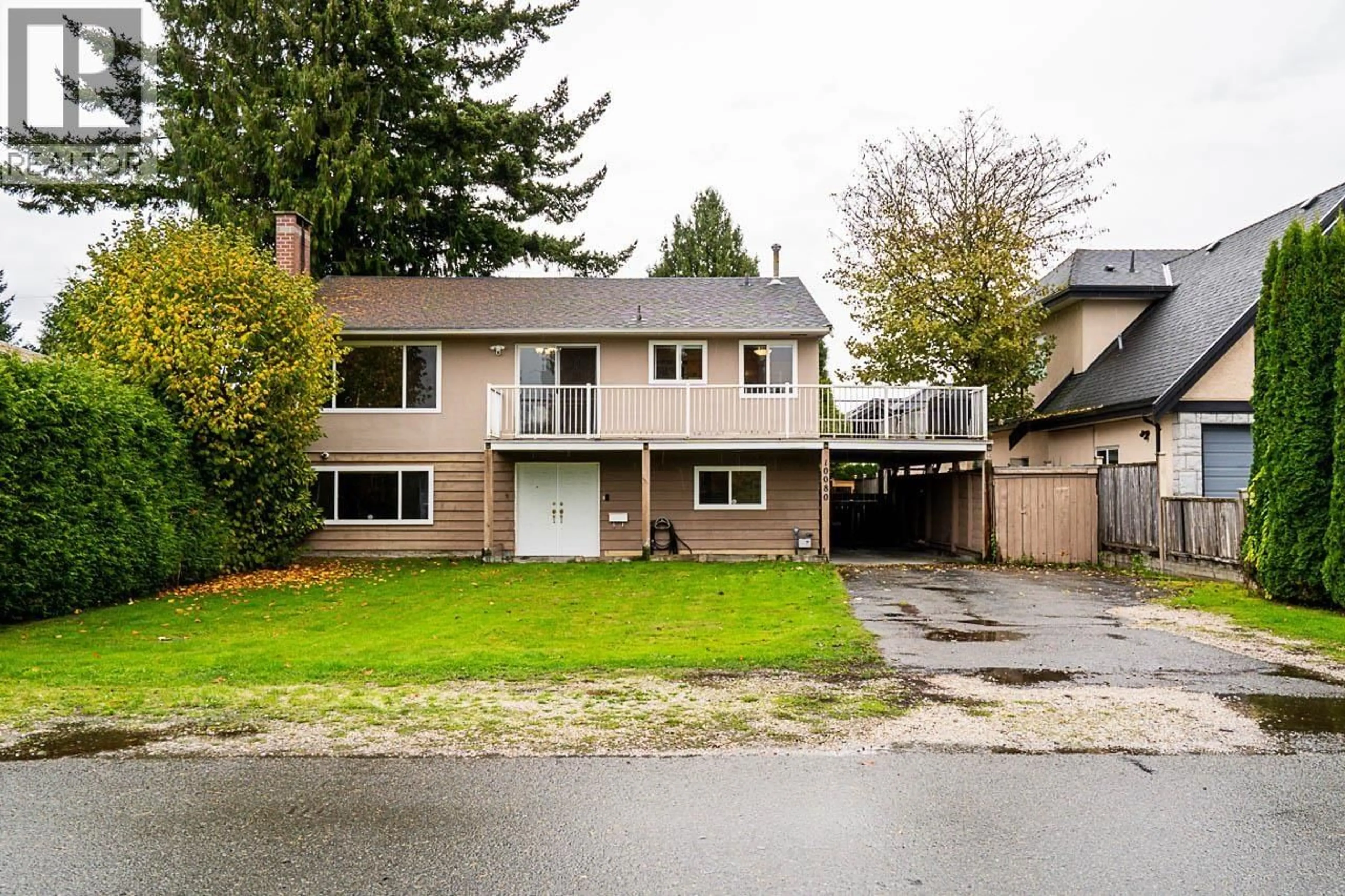 Home with vinyl exterior material, street for 10080 AINTREE CRESCENT, Richmond British Columbia V7A3T8