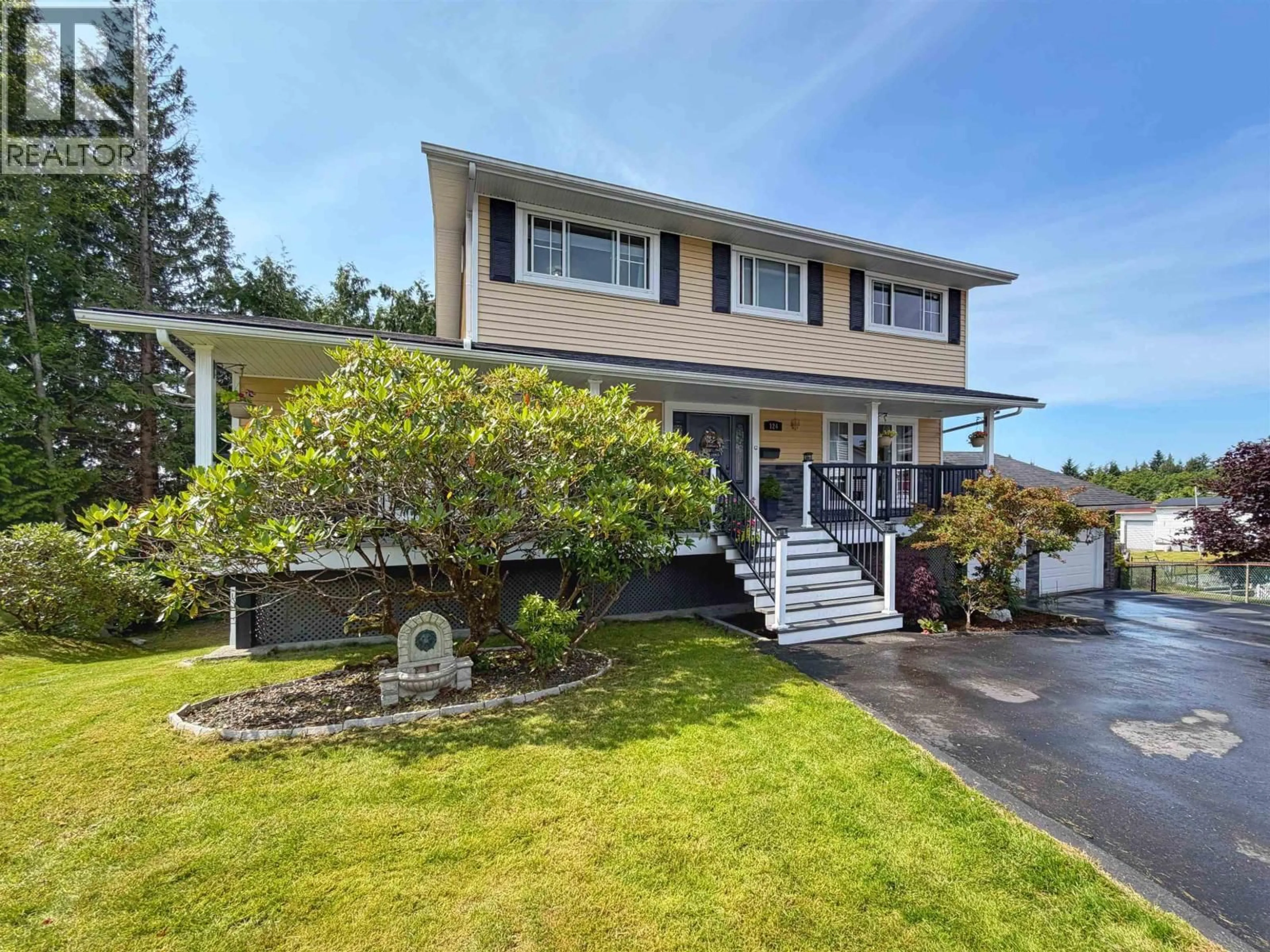 Home with vinyl exterior material, street for 124 CORMORANT PLACE, Prince Rupert British Columbia V8J4G3