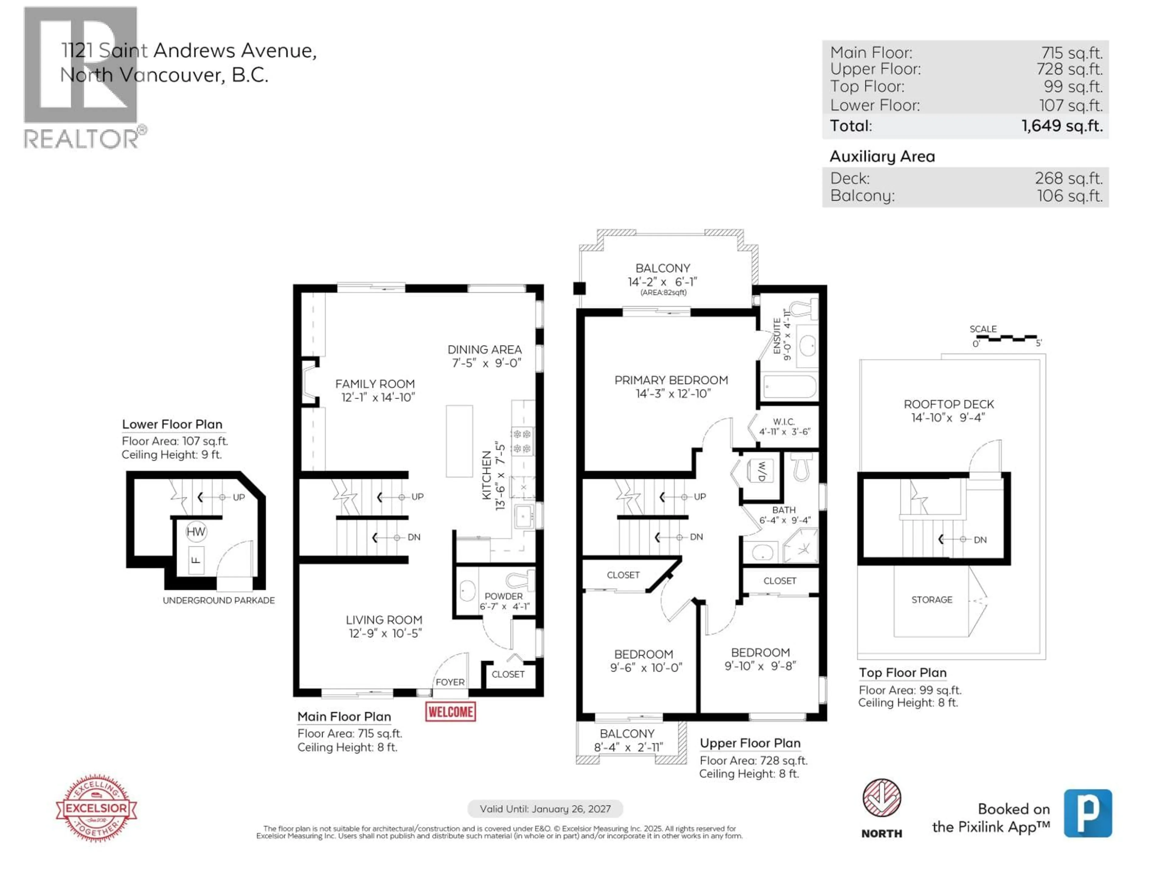 Floor plan for 1121 ST. ANDREWS AVENUE, North Vancouver British Columbia V7L0A6