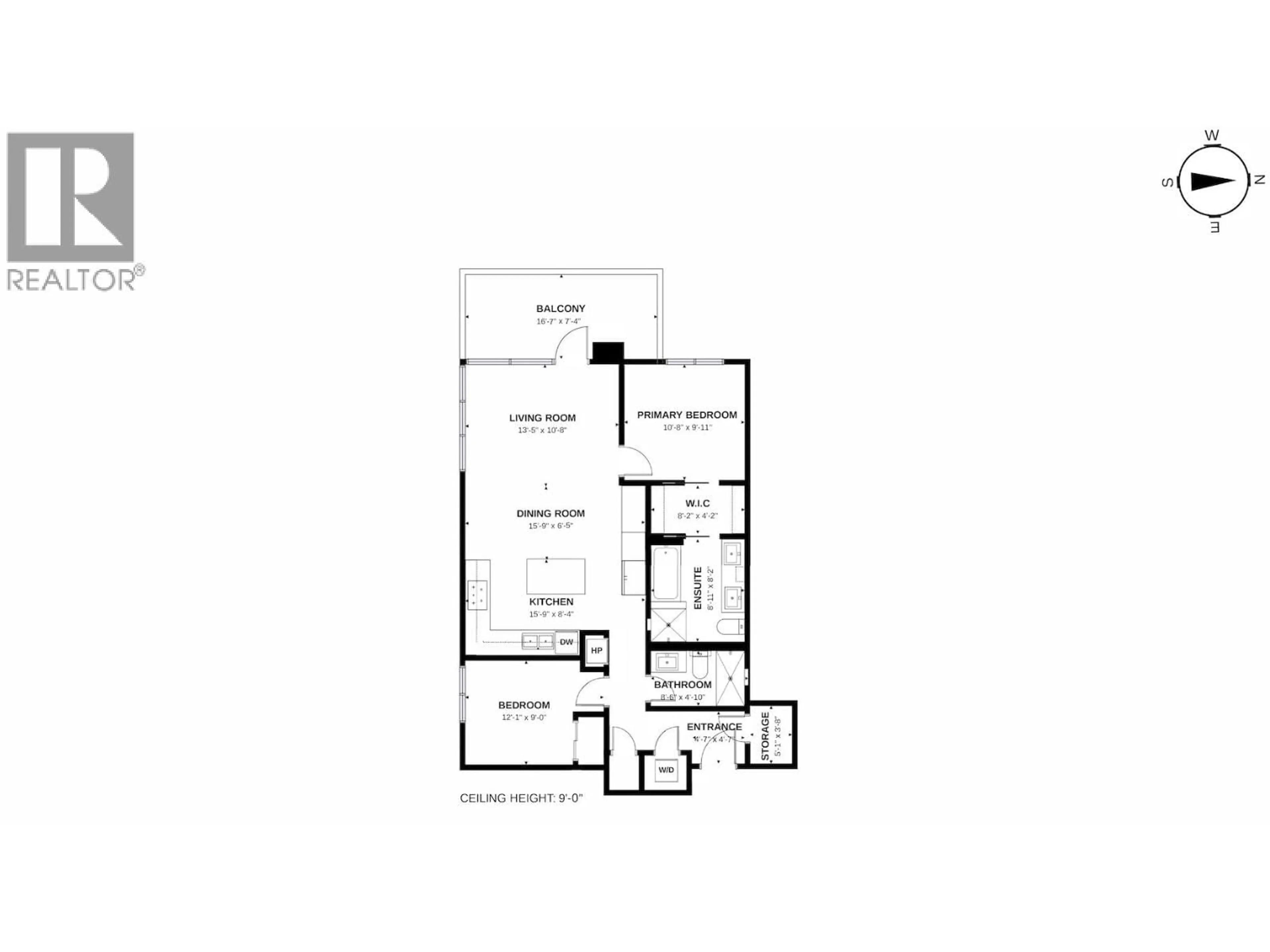Floor plan for 3807 - 2108 GILMORE AVENUE, Burnaby British Columbia V5C0N8