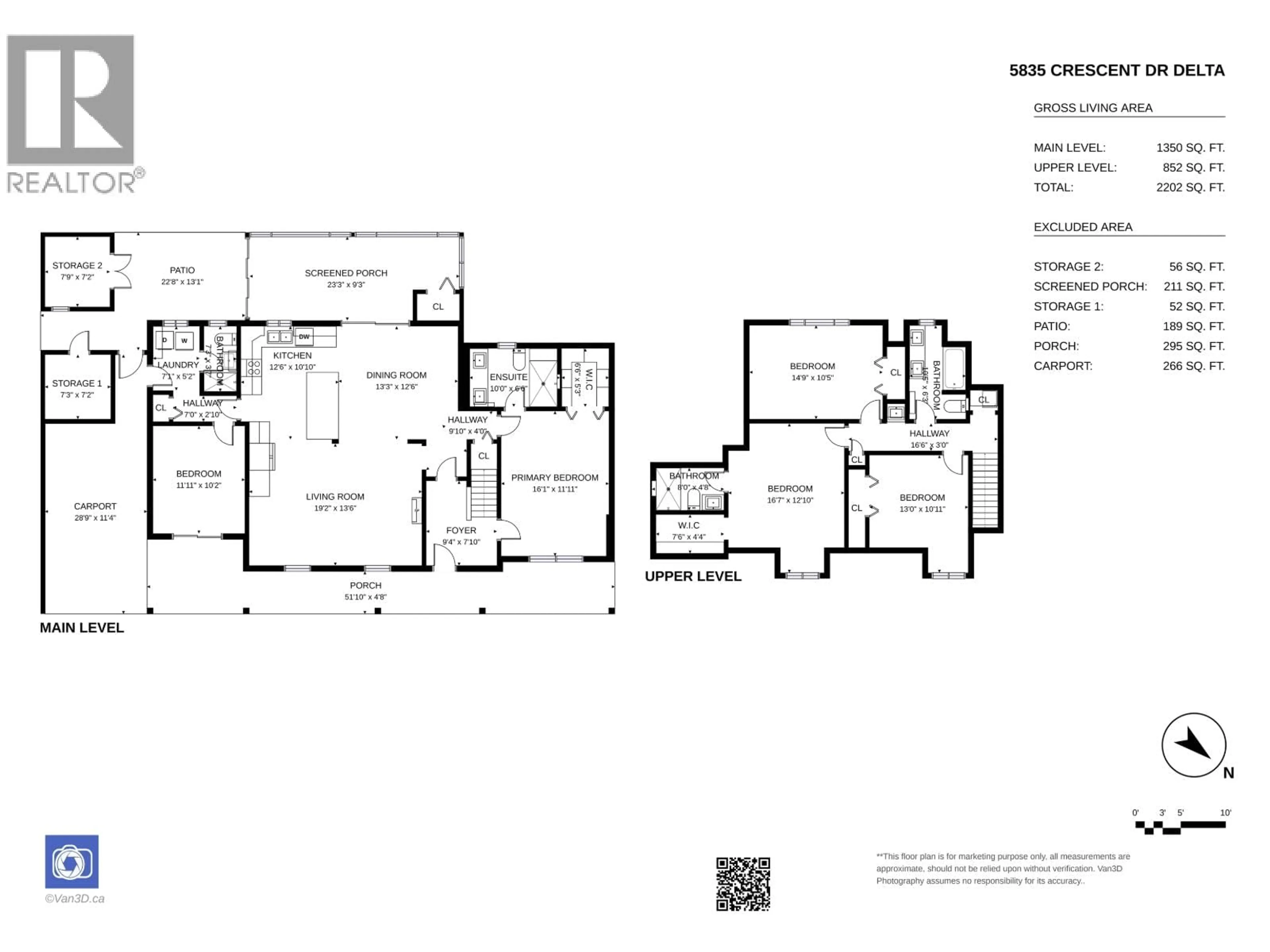 Floor plan for 5835 CRESCENT DRIVE, Delta British Columbia V4K2E7