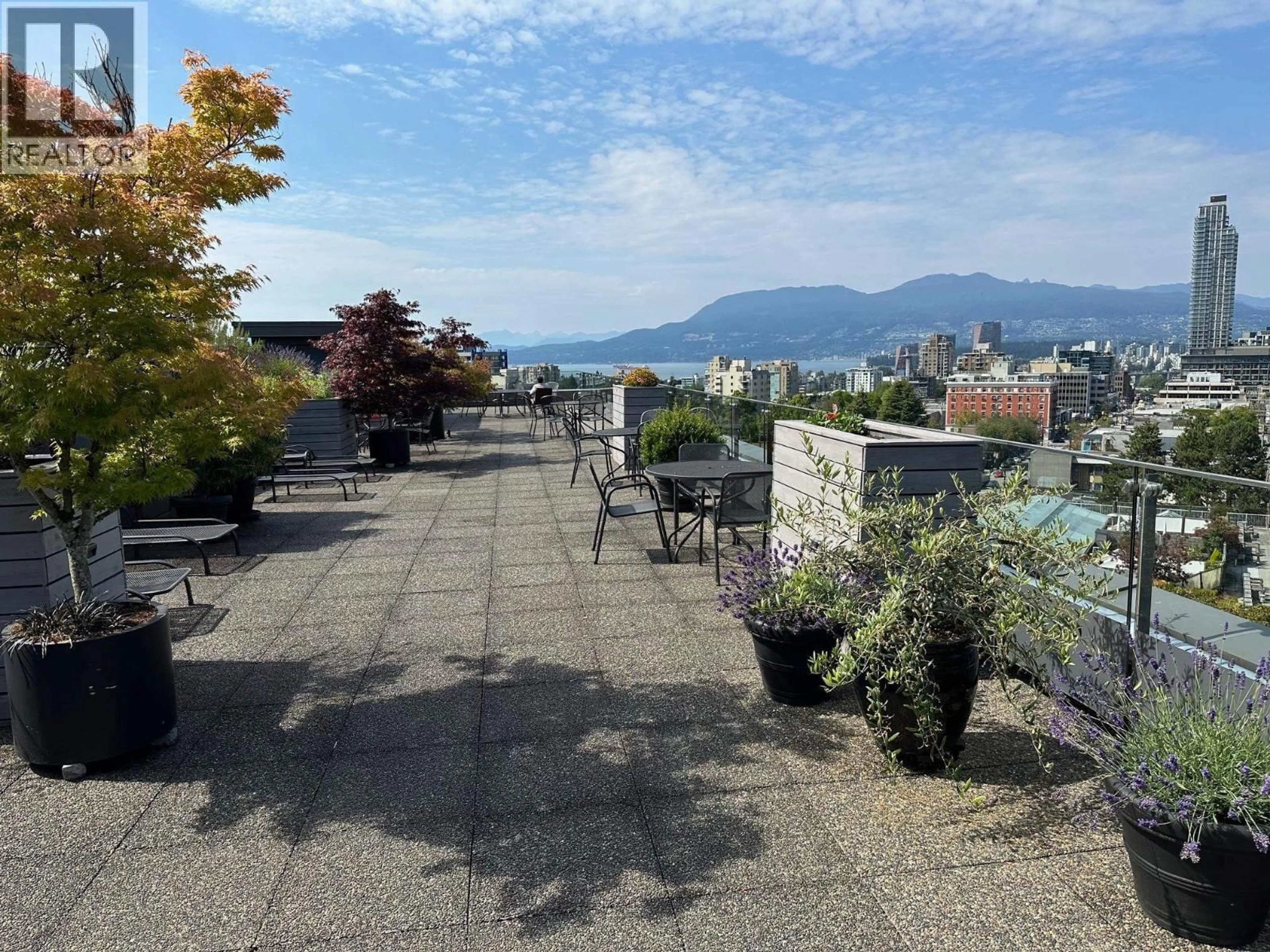Patio, mountain view for 715 - 1445 MARPOLE AVENUE, Vancouver British Columbia V6H1S5