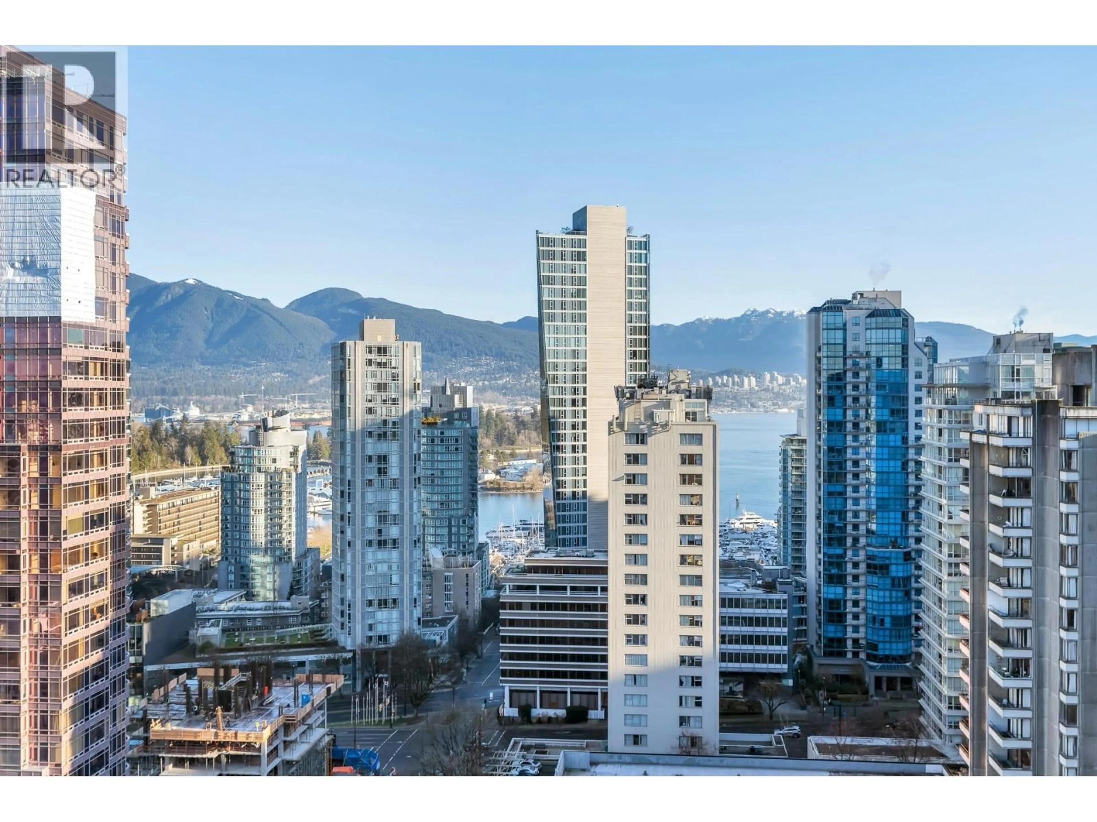 A pic from outside/outdoor area/front of a property/back of a property/a pic from drone, city buildings view from balcony for 2303 - 1408 ROBSON STREET, Vancouver British Columbia V6G1B9