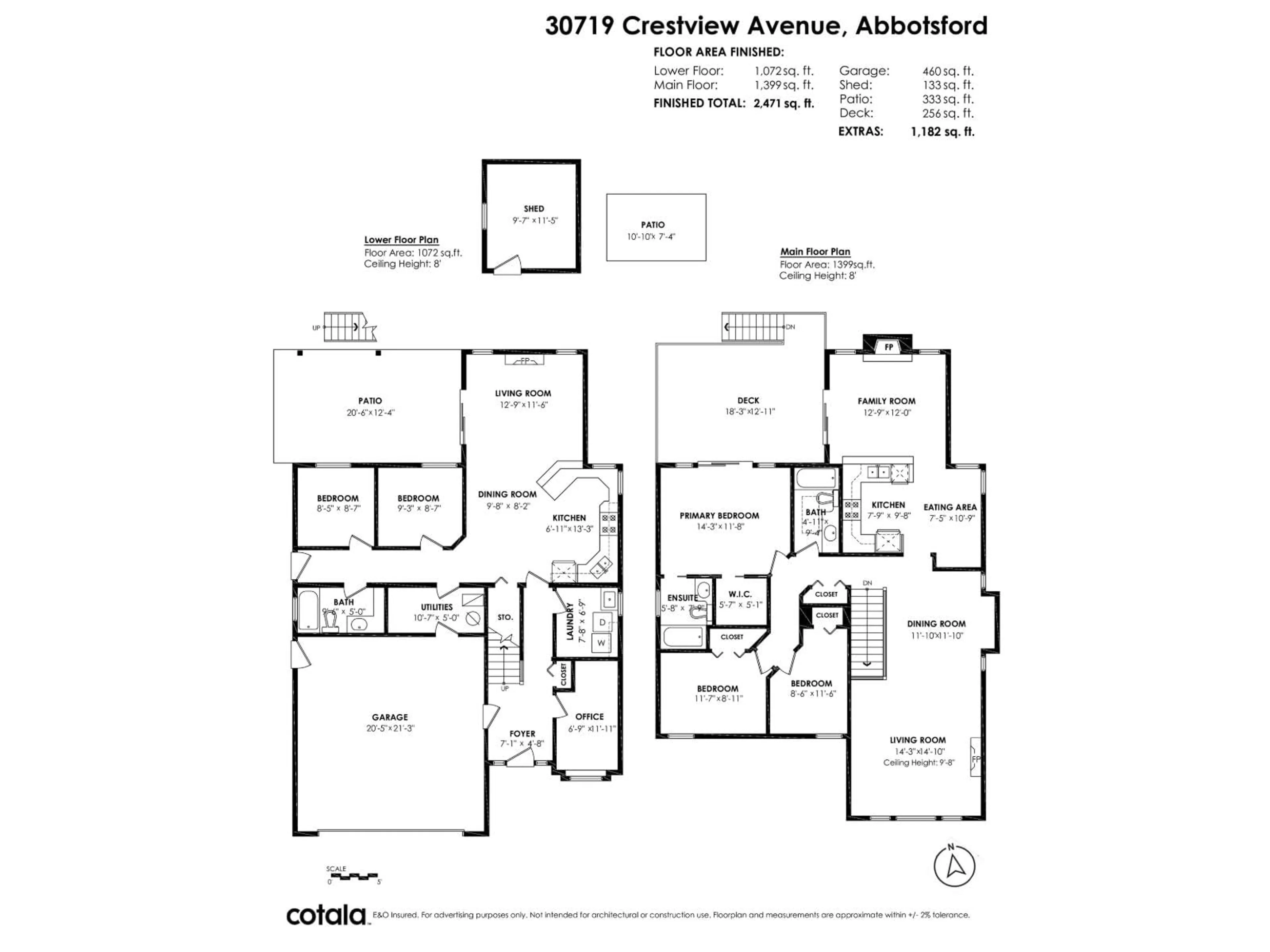 Floor plan for 30719 CRESTVIEW AVENUE, Abbotsford British Columbia V2T6R6