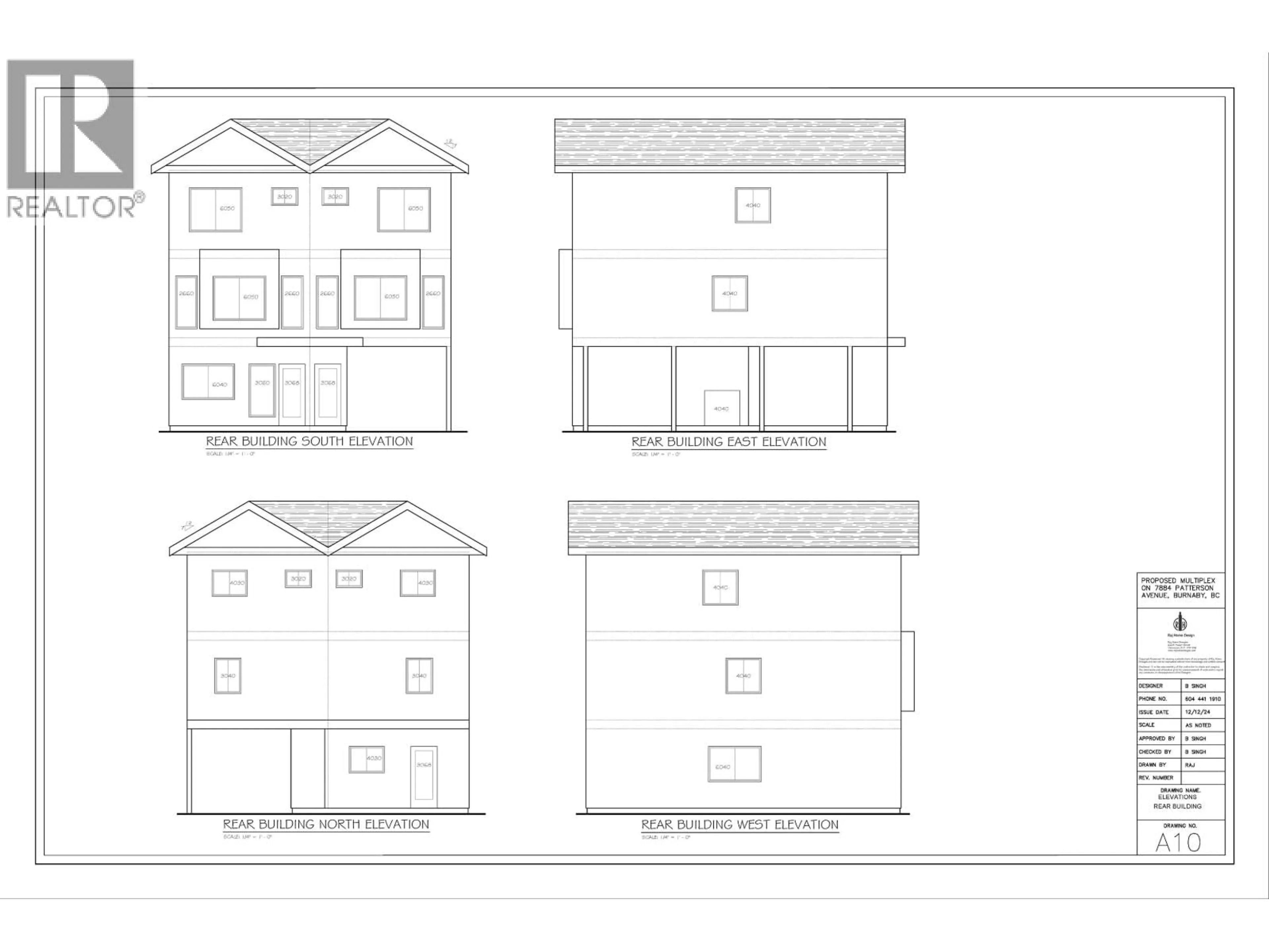 Floor plan for 7884 PATTERSON AVENUE, Burnaby British Columbia V5J3P5