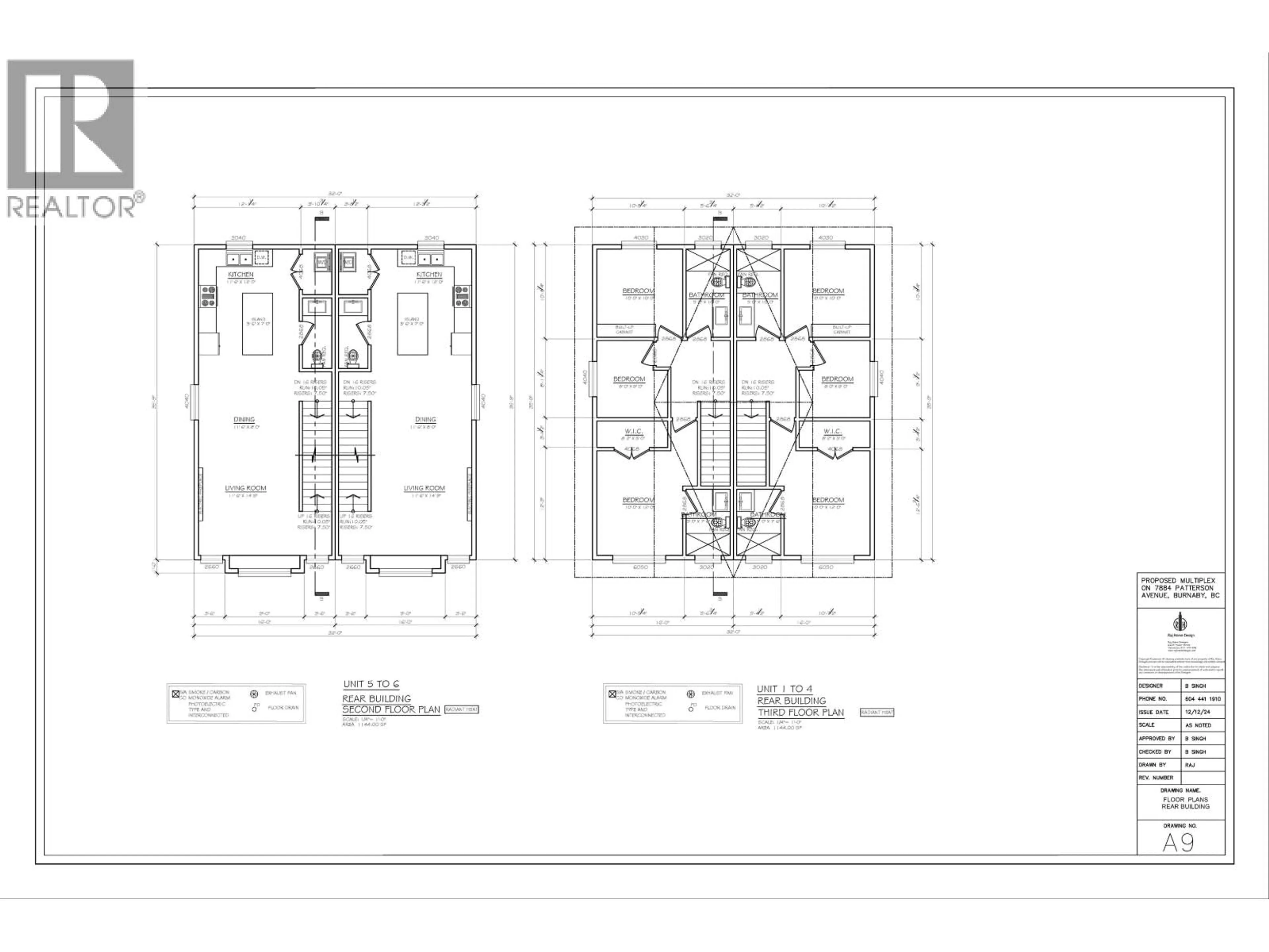 Floor plan for 7884 PATTERSON AVENUE, Burnaby British Columbia V5J3P5