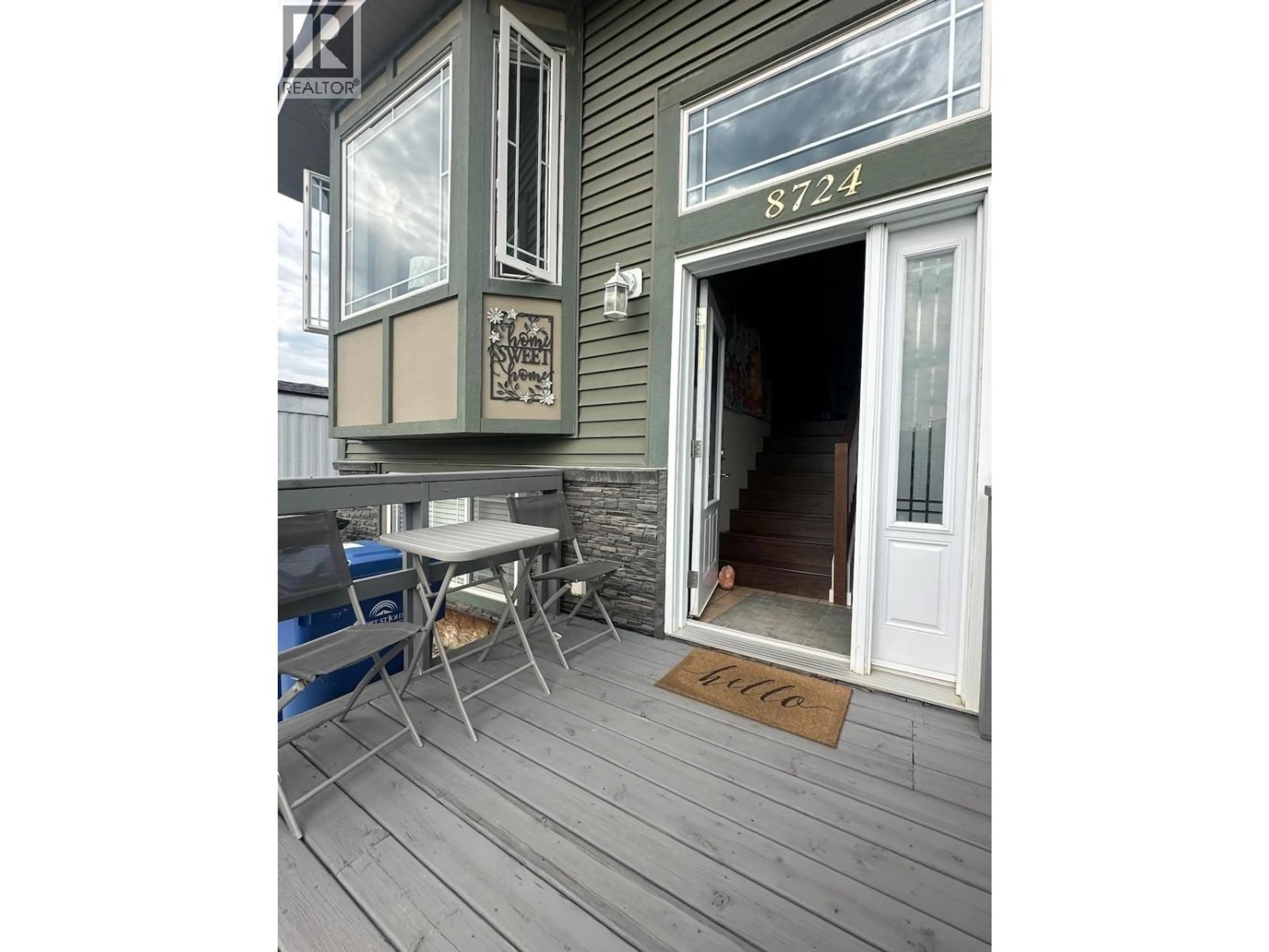 Patio, street for 8724 77 STREET, Fort St. John British Columbia V1J3A3