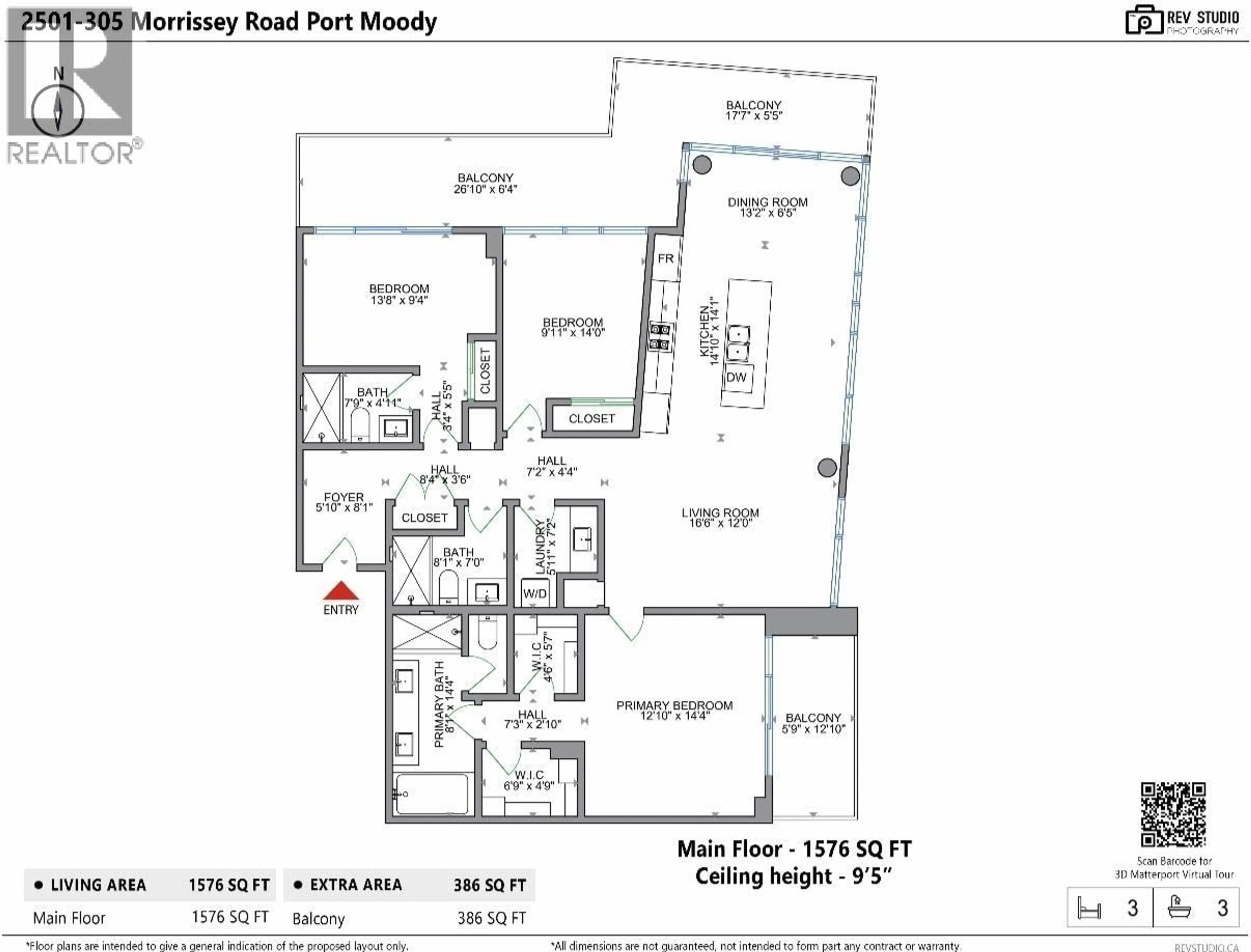 Floor plan for 2501 - 305 MORRISSEY ROAD, Port Moody British Columbia V3H0M3