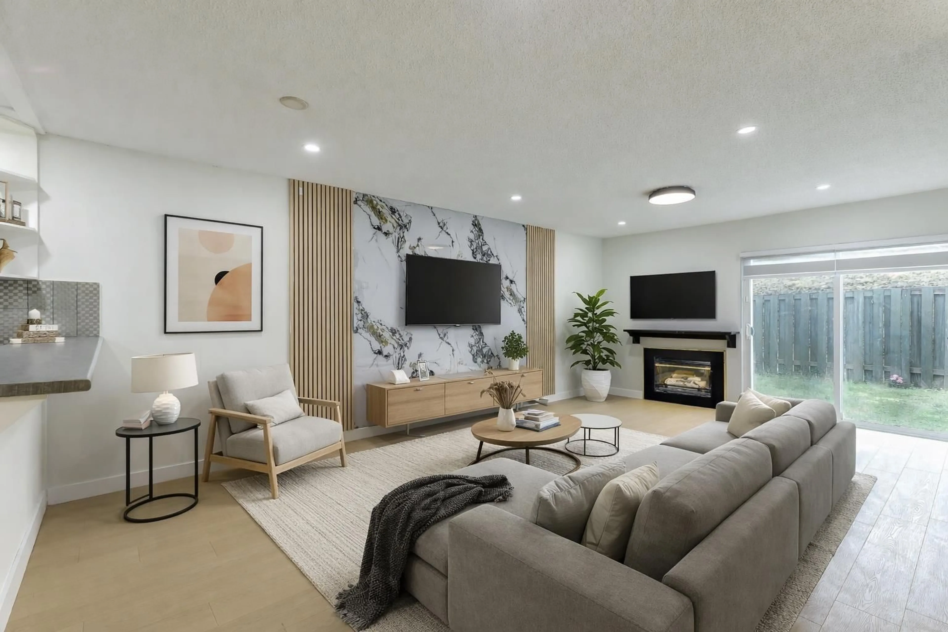 Living room with furniture, unknown for 35 - 3030 TRETHEWEY STREET, Abbotsford British Columbia V2T4N2