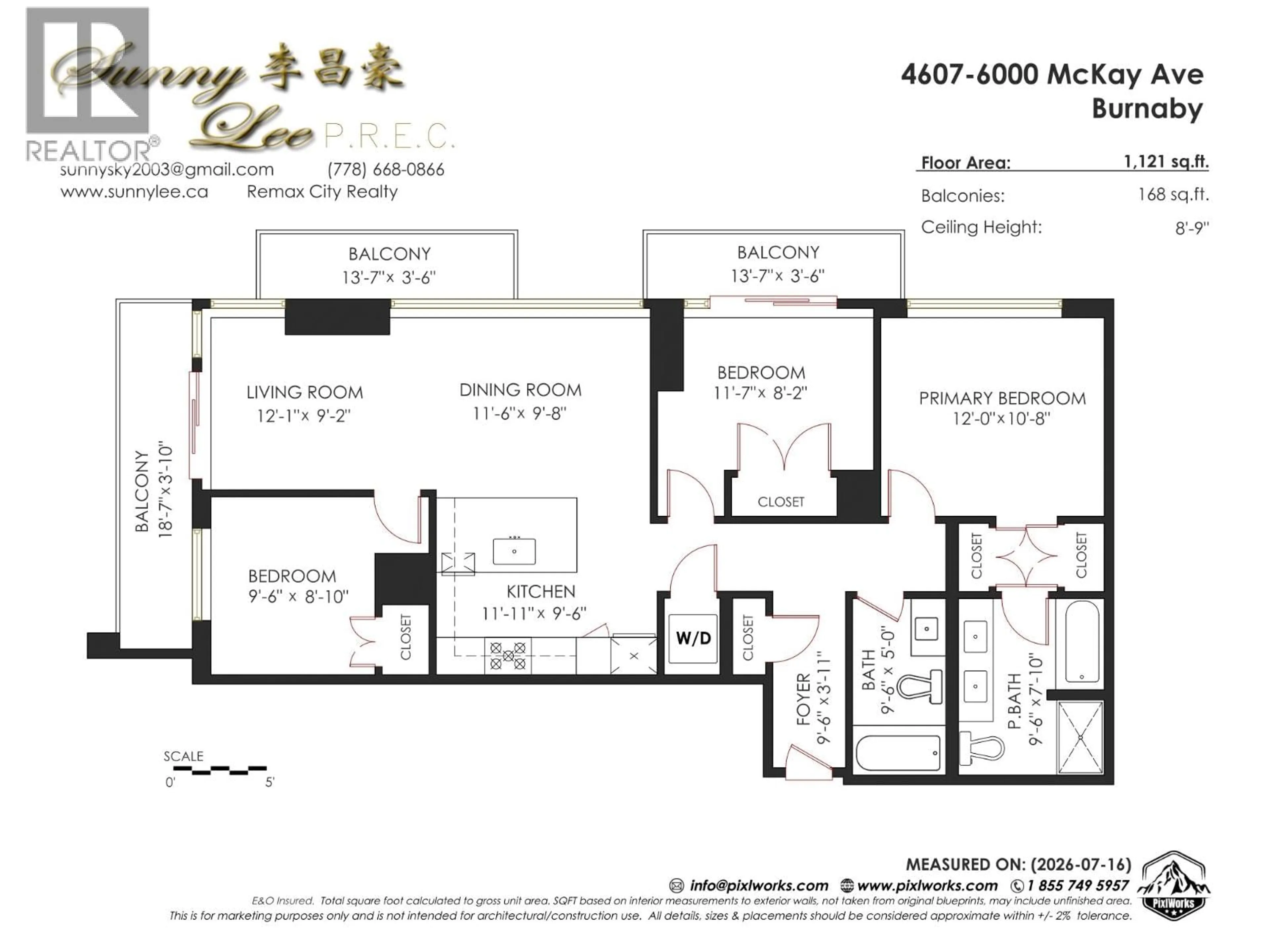 Floor plan for 4607 - 6000 MCKAY AVENUE, Burnaby British Columbia V5H0K2