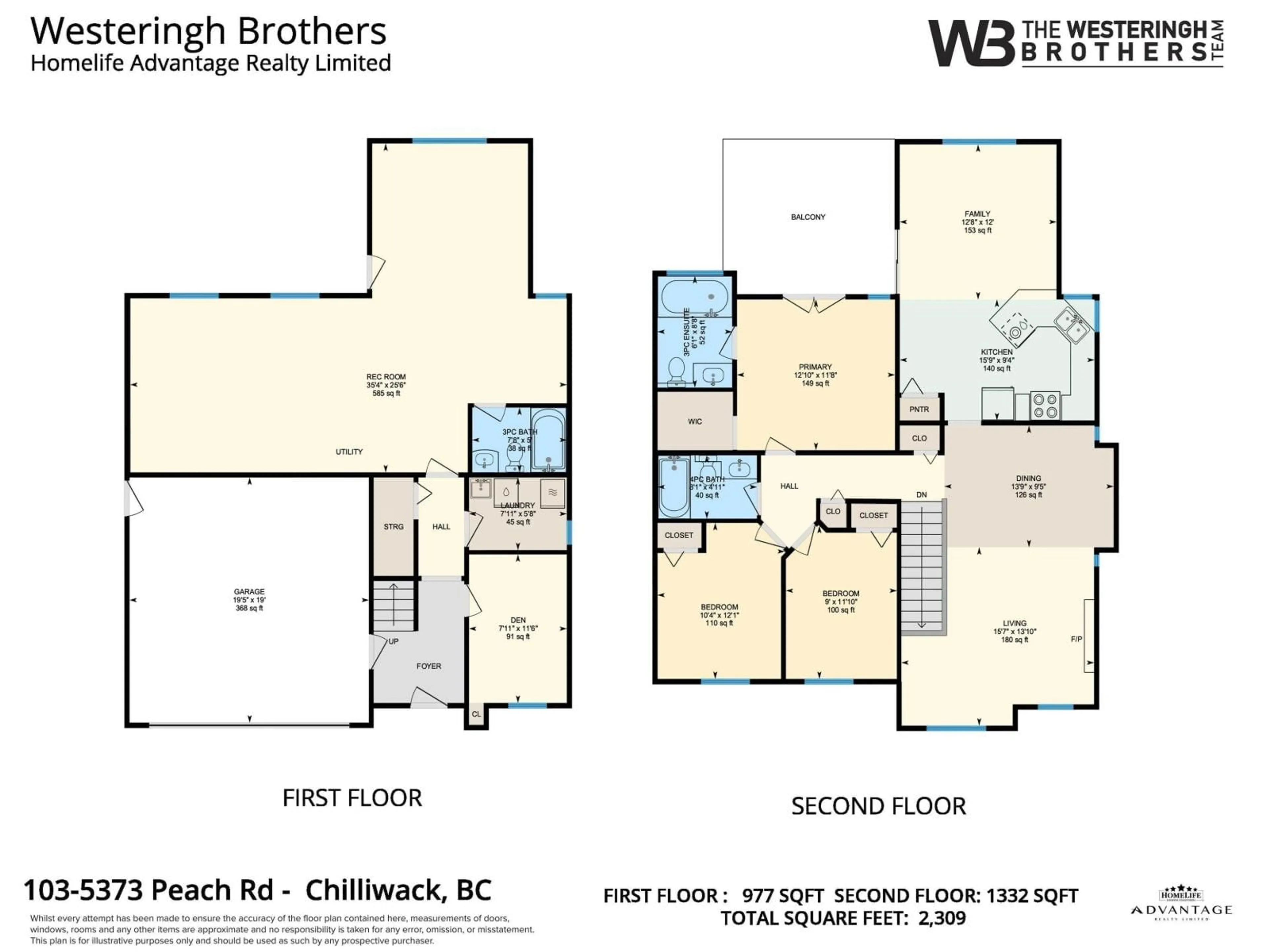 Floor plan for 103 - 5373 PEACH ROAD, Chilliwack British Columbia V2R4P7