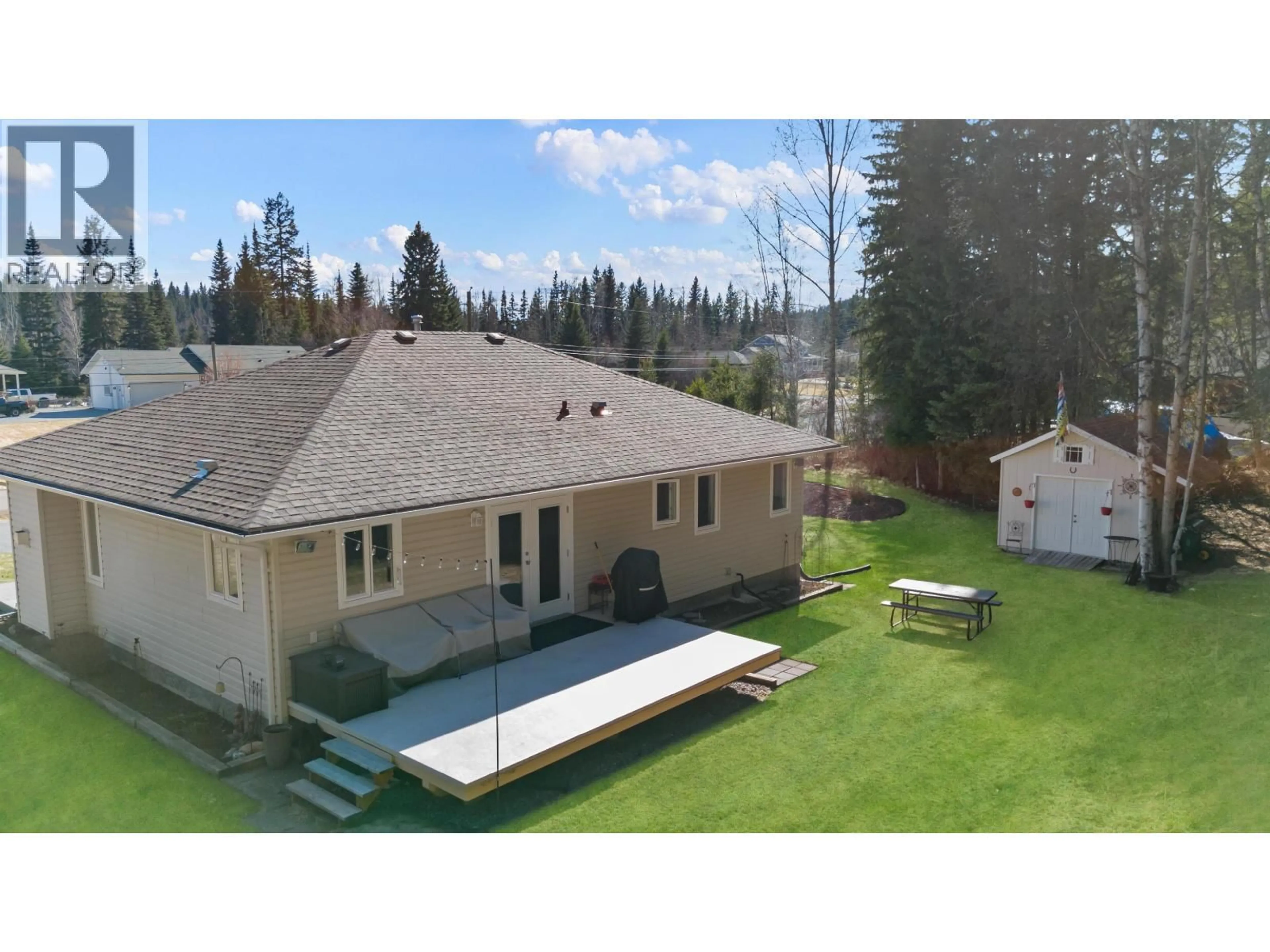 A pic from outside/outdoor area/front of a property/back of a property/a pic from drone, mountain view for 9288 SUMMERSET PLACE, Prince George British Columbia V2K4Z9