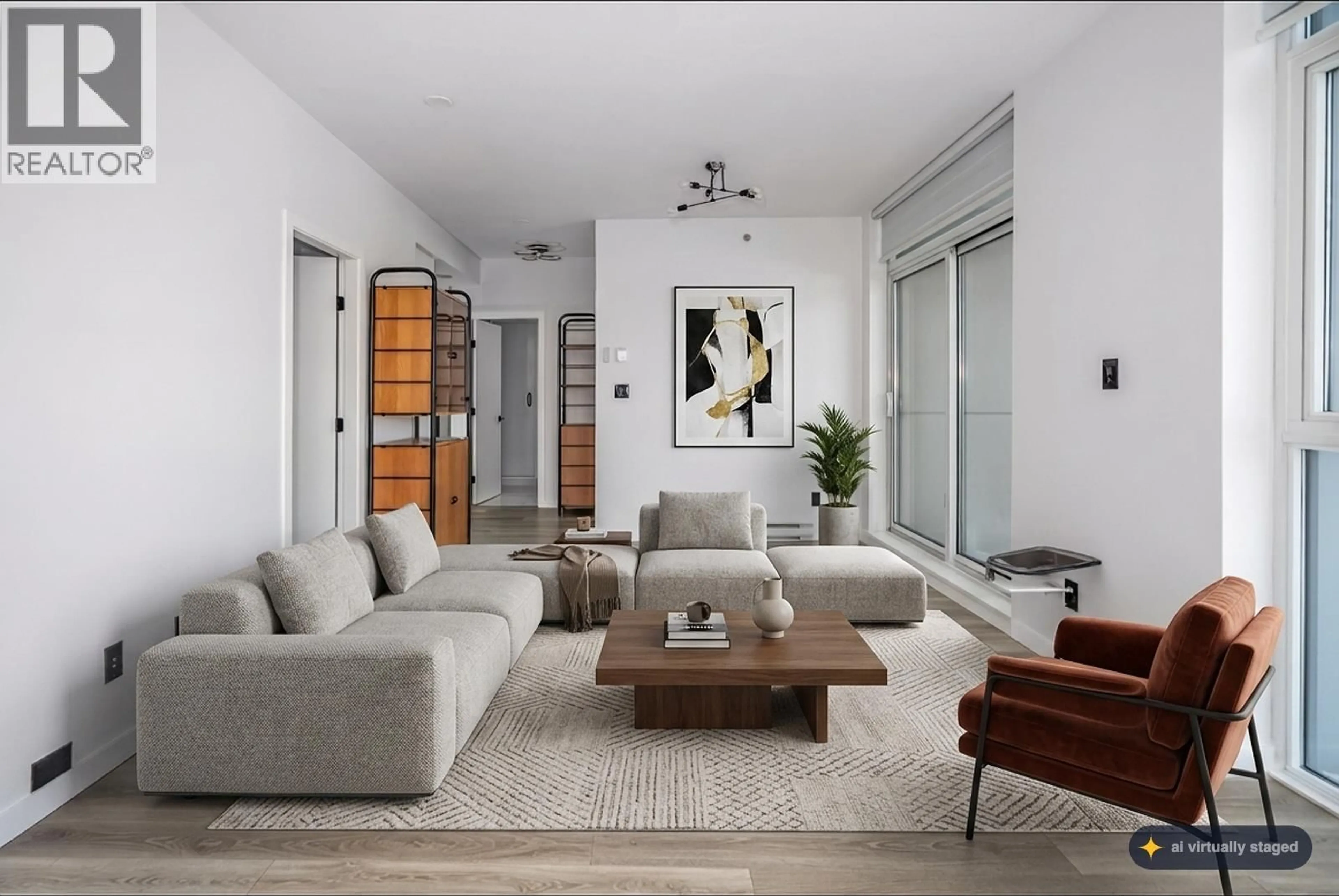 Living room with furniture, unknown for 804 - 6133 BUSWELL STREET, Richmond British Columbia V6Y0B2