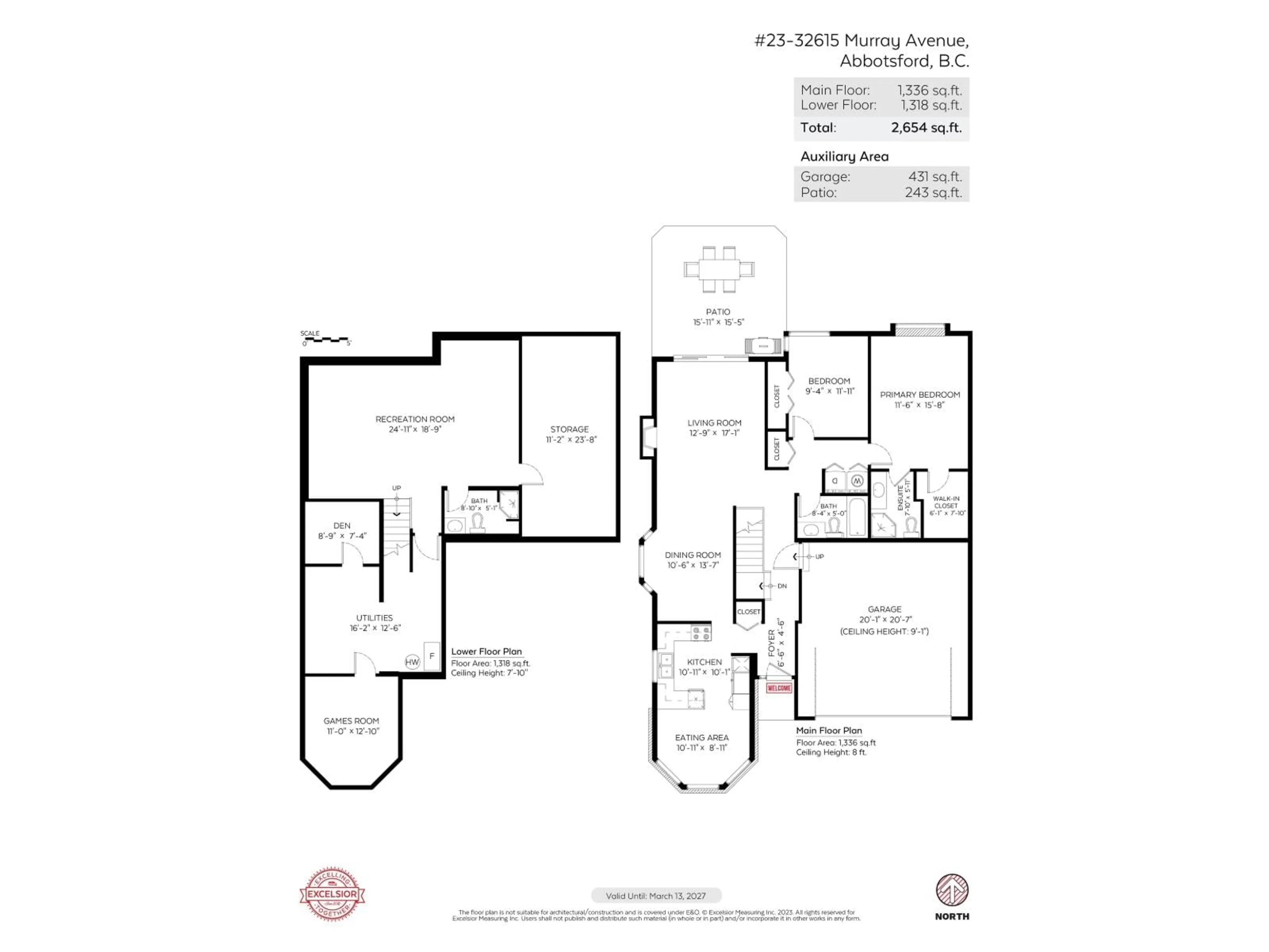Floor plan for 23 - 32615 MURRAY AVENUE, Abbotsford British Columbia V2T4T8