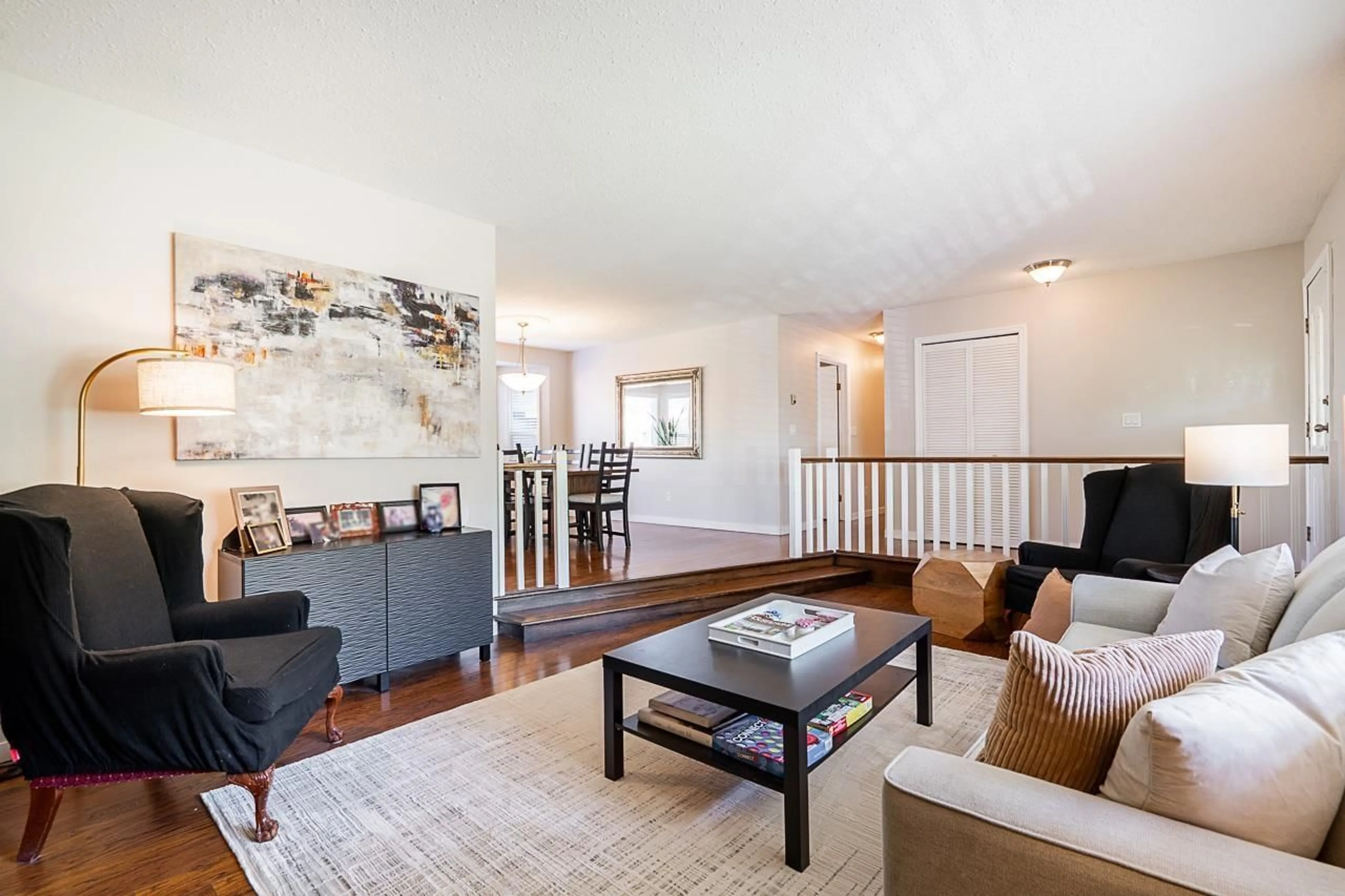 Living room with furniture, unknown for 4628 207A STREET, Langley British Columbia V3A5N3