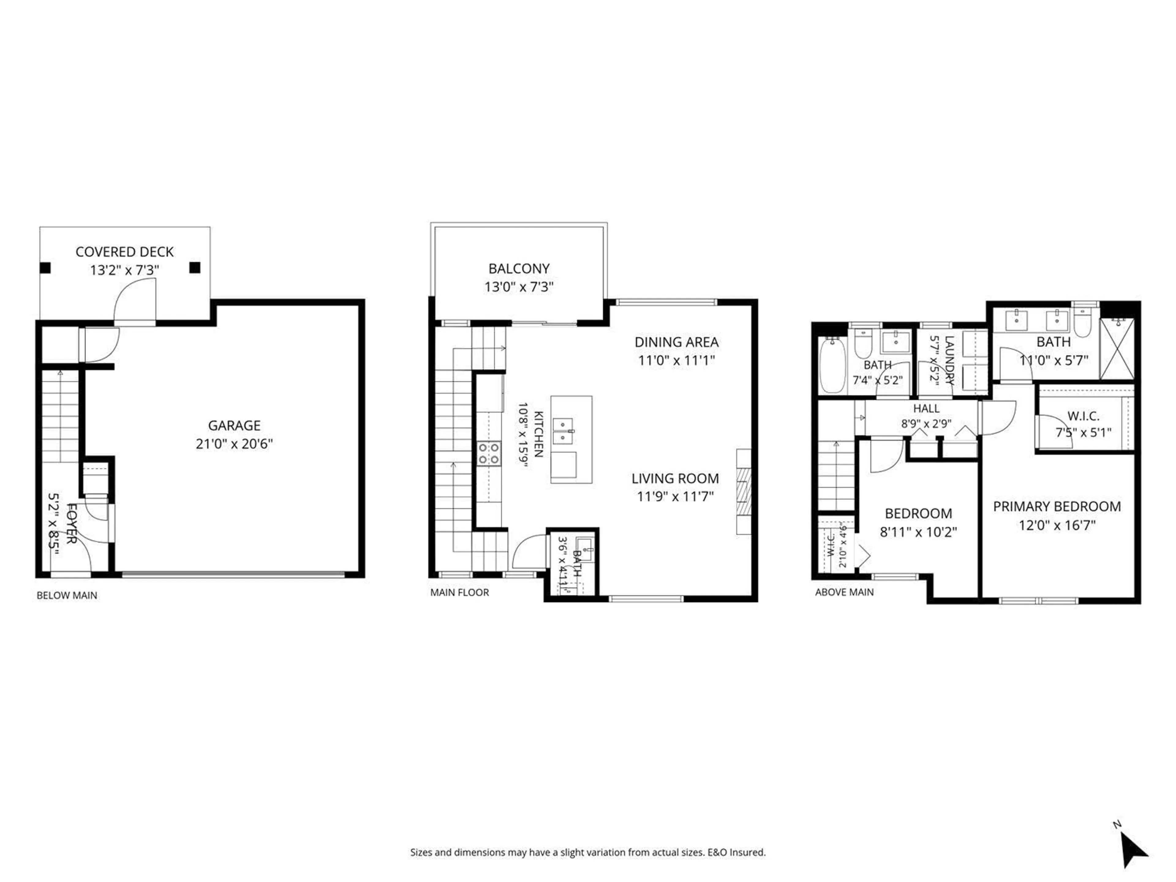 Floor plan for 68 - 7848 209 STREET, Langley British Columbia V2Y0M4