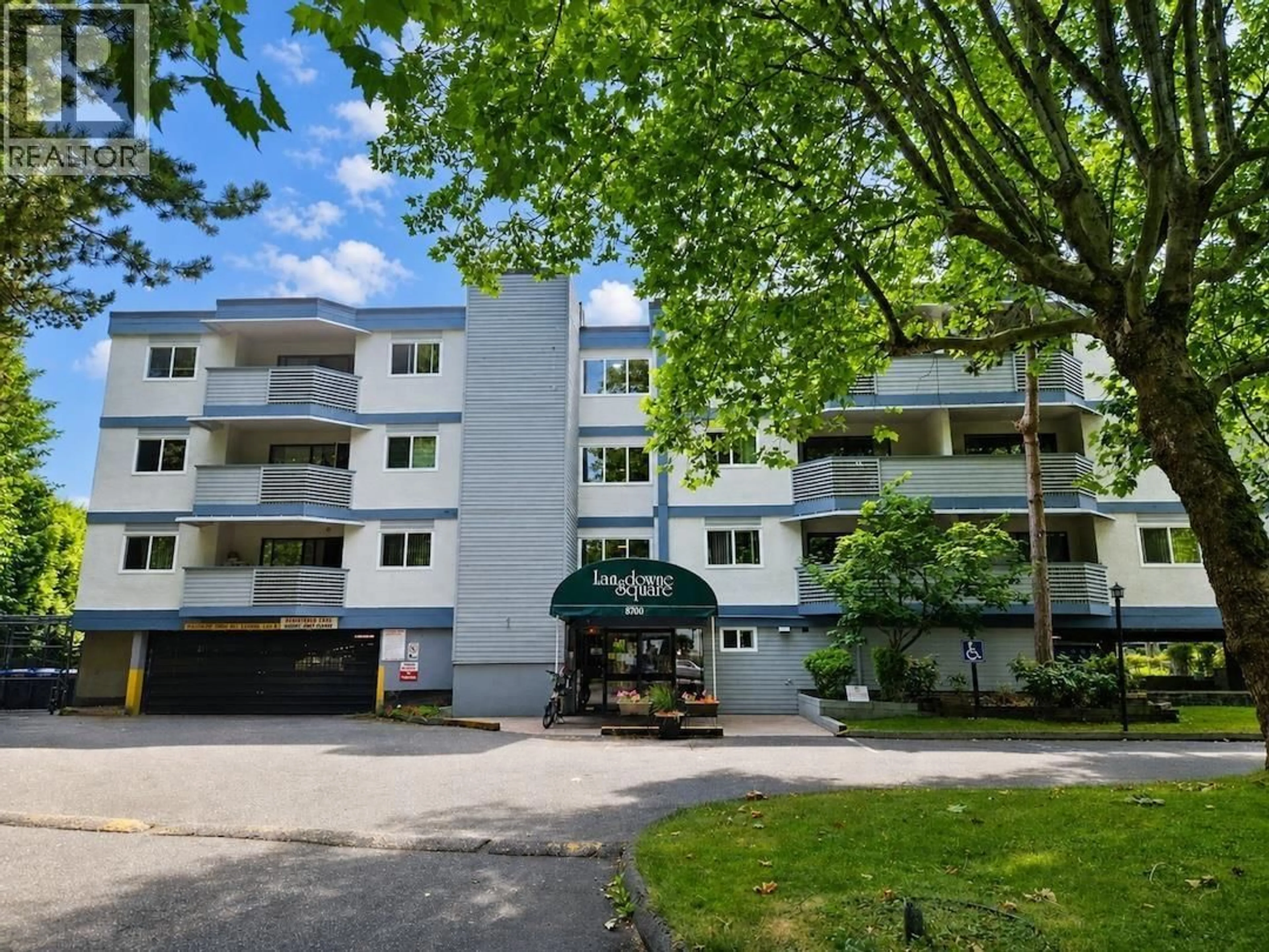 A pic from outside/outdoor area/front of a property/back of a property/a pic from drone, unknown for 123 - 8700 ACKROYD ROAD, Richmond British Columbia V6X3G2