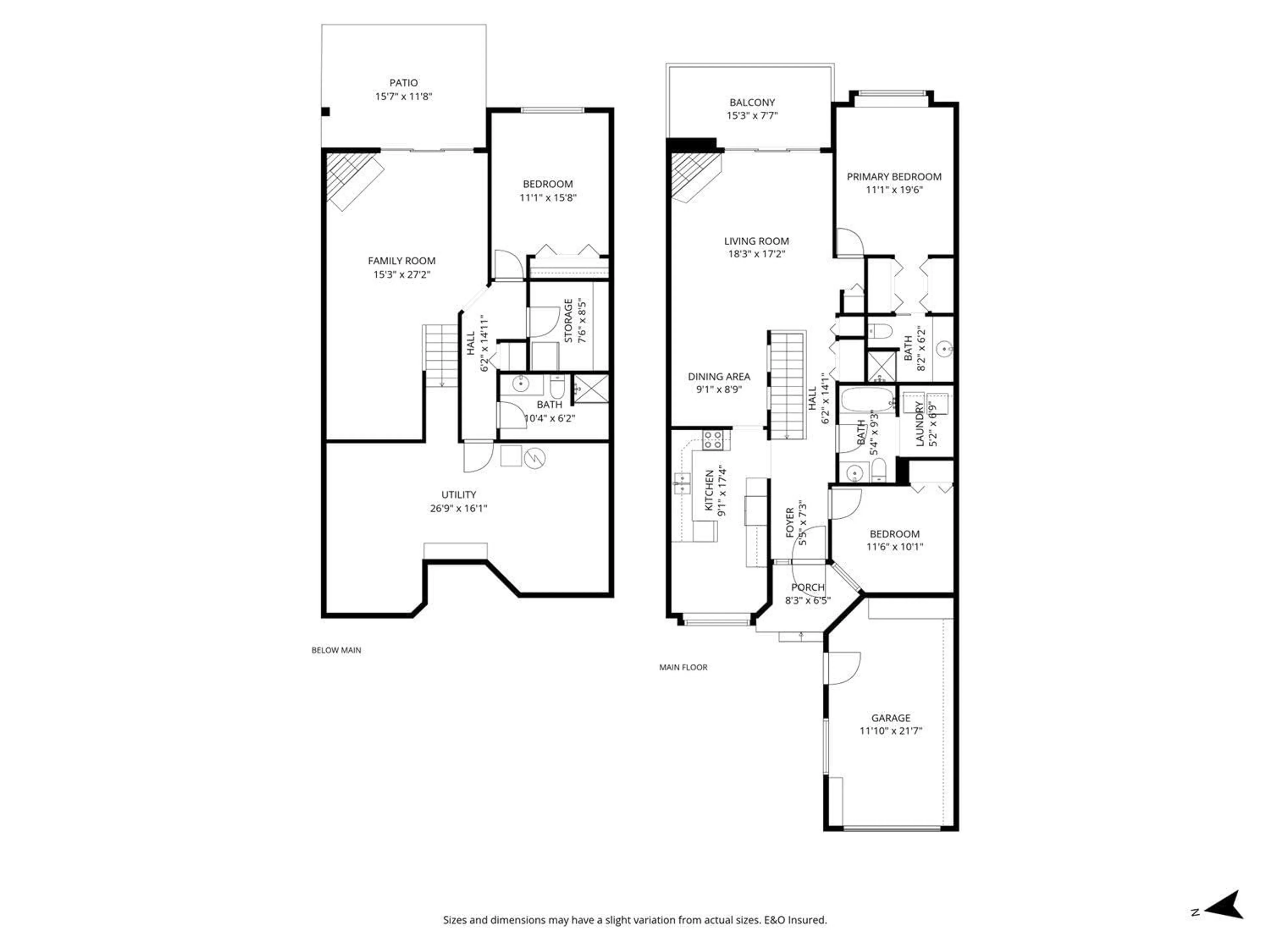 Floor plan for 14 - 33922 KING ROAD, Abbotsford British Columbia V2S7N1