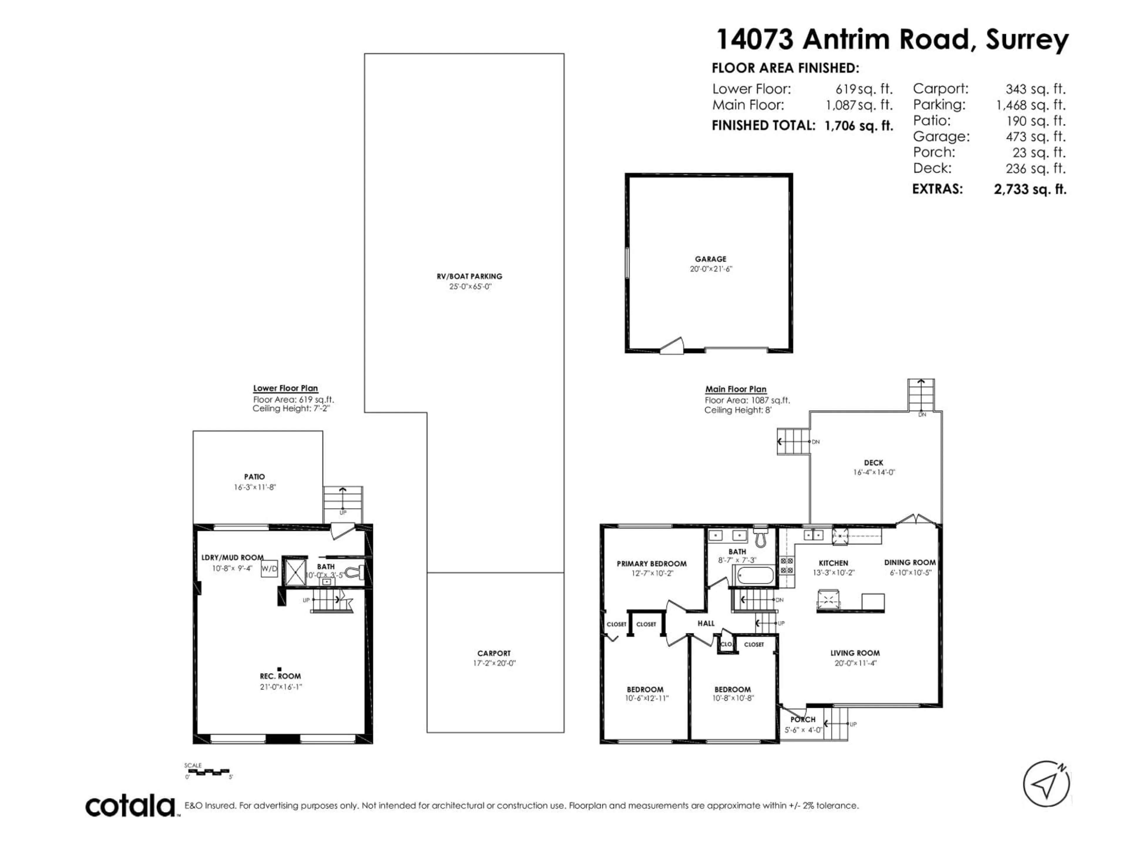 Floor plan for 14073 ANTRIM ROAD, Surrey British Columbia V3R5H8
