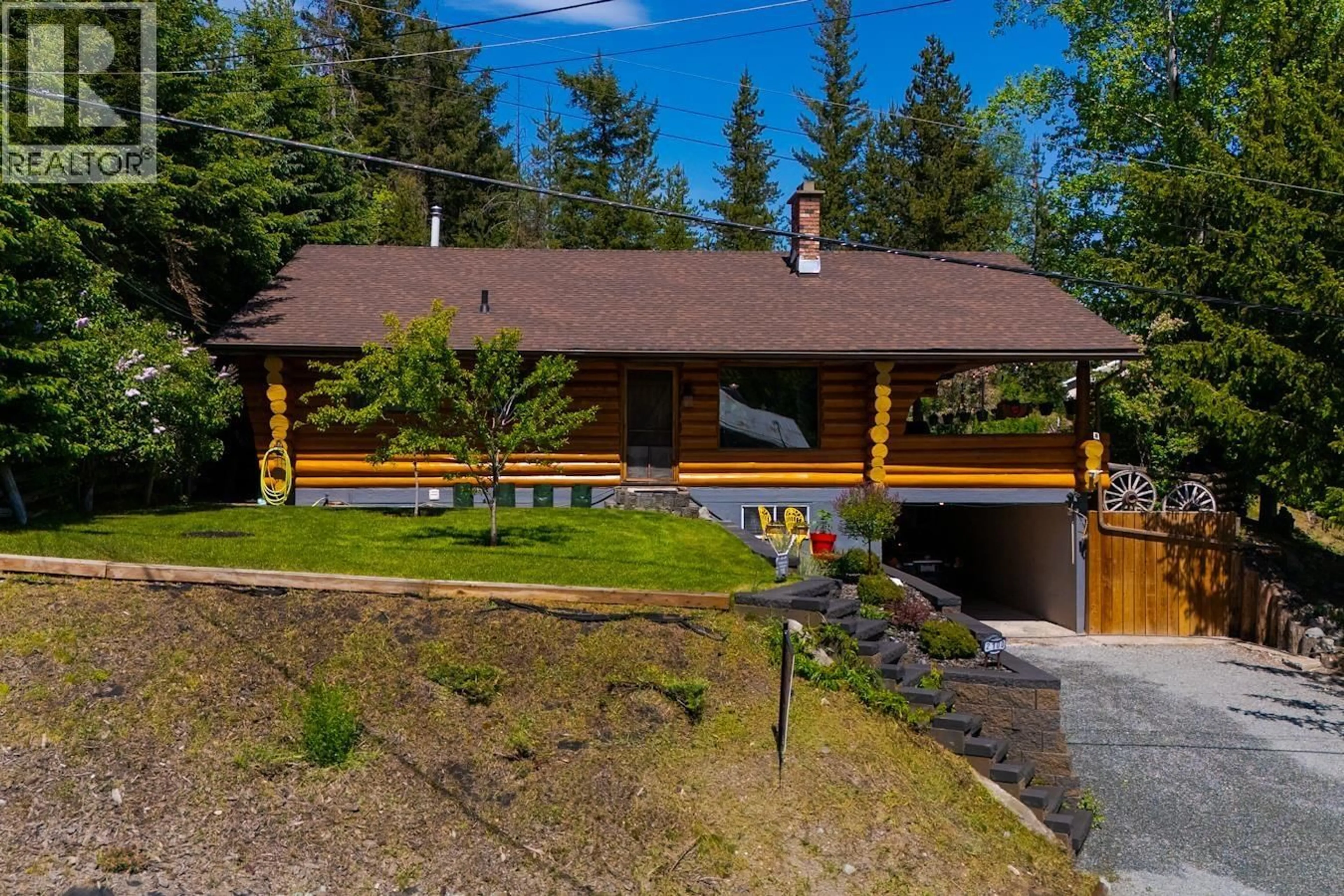 A pic from outside/outdoor area/front of a property/back of a property/a pic from drone, mountain view for 2100 O'KEEFE AVENUE, Prince George British Columbia V2K1K9