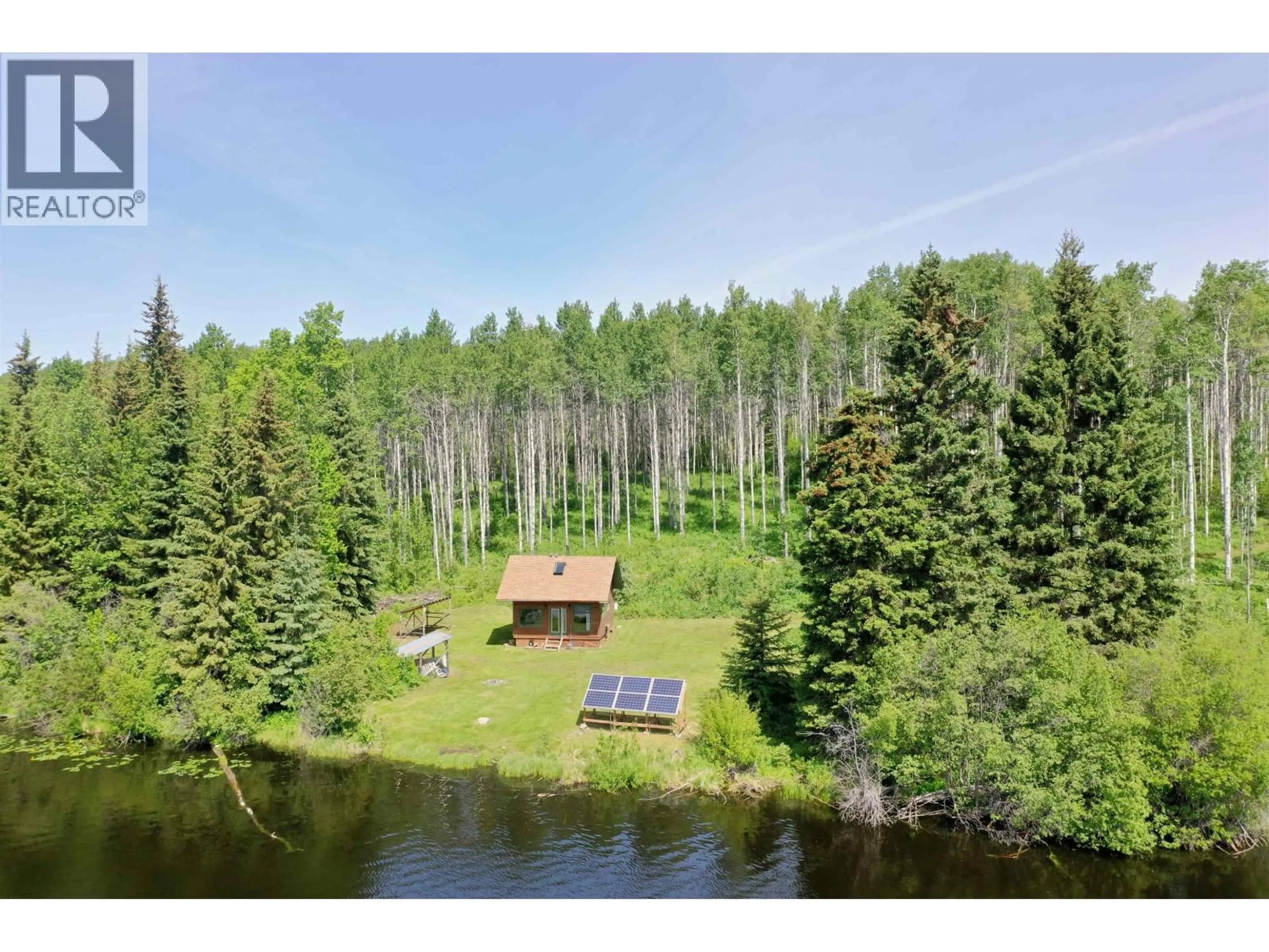 A pic from outside/outdoor area/front of a property/back of a property/a pic from drone, water/lake/river/ocean view for 29859 LINTON ROAD, Burns Lake British Columbia V0J2P0