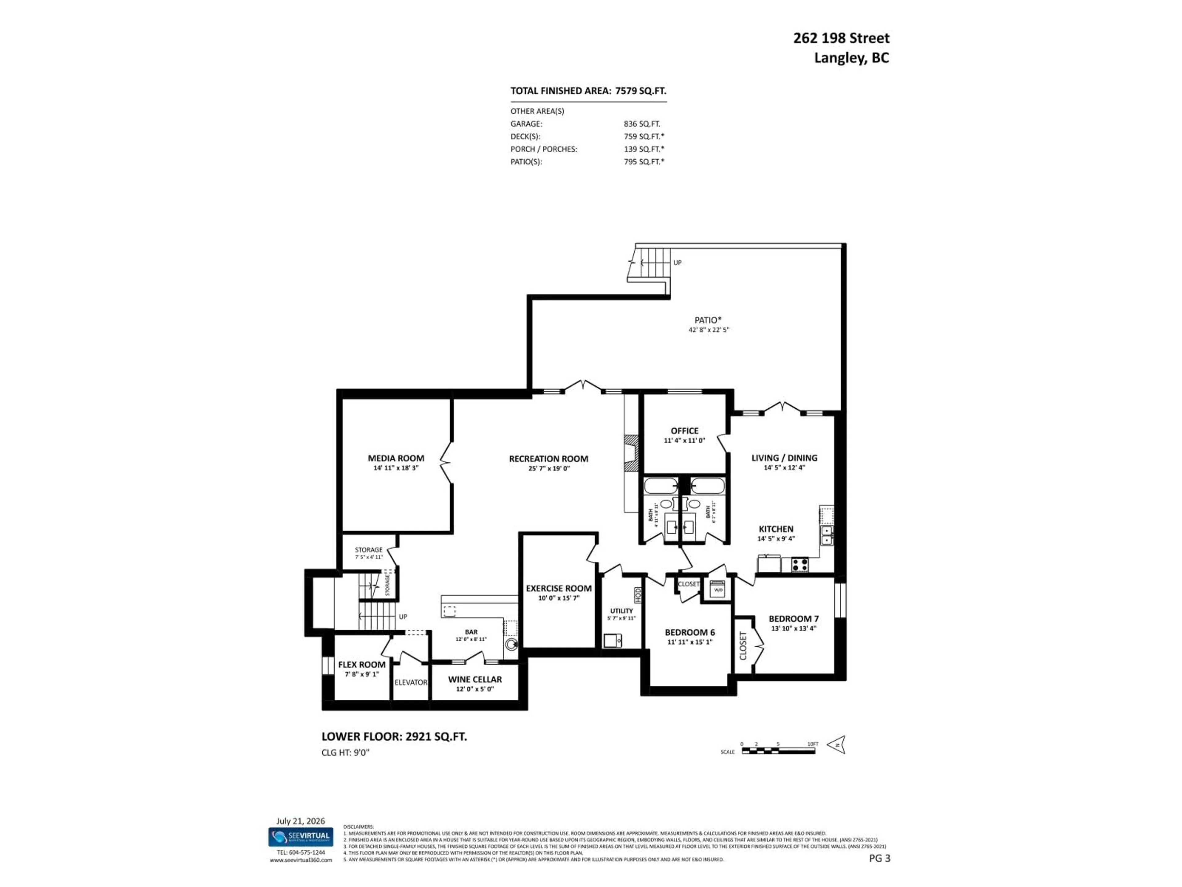 Floor plan for 262 198 STREET, Langley British Columbia V2Z0A5