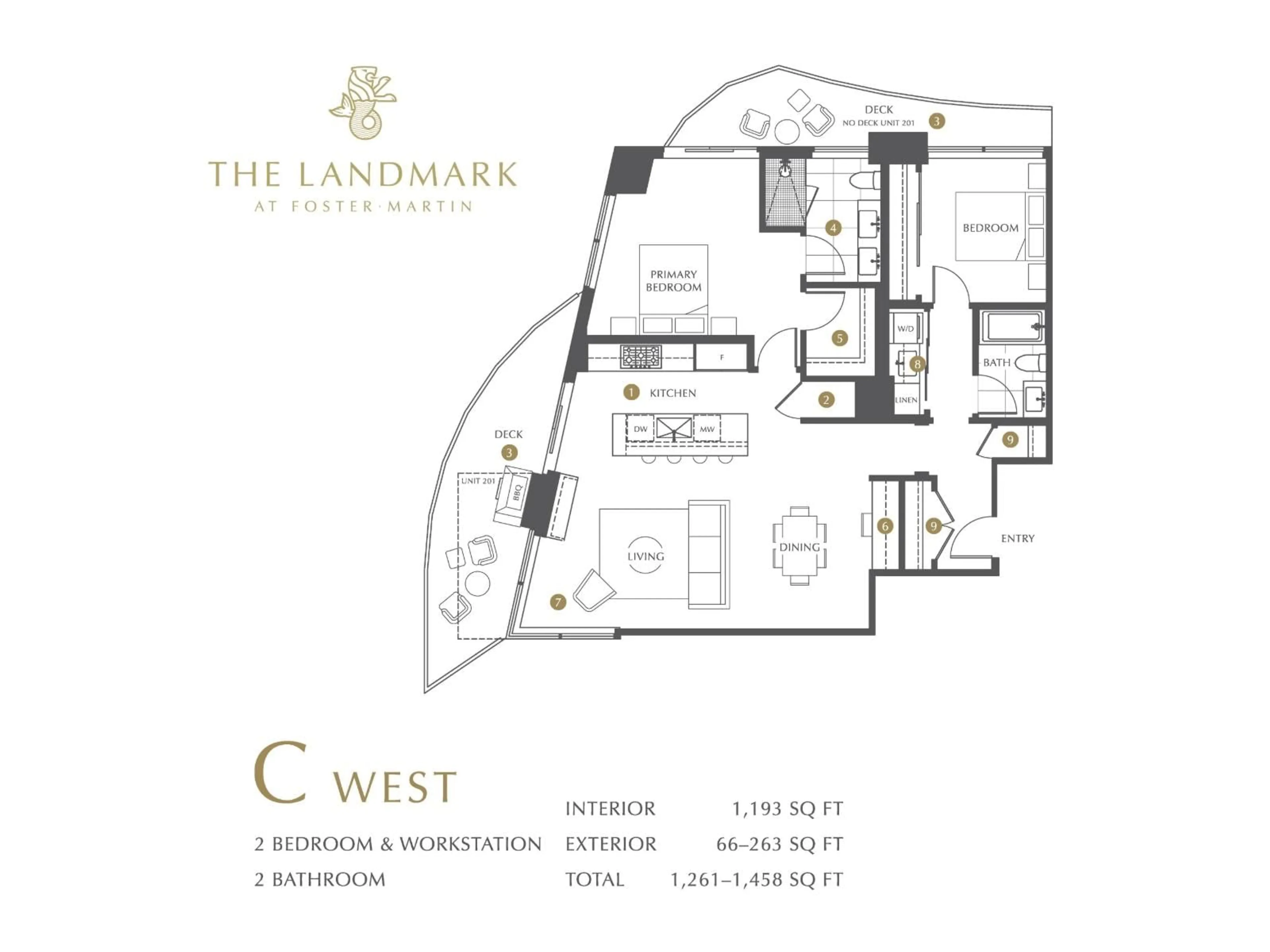 Floor plan for 1501 - 1475 FOSTER STREET, Surrey British Columbia V4B0C9