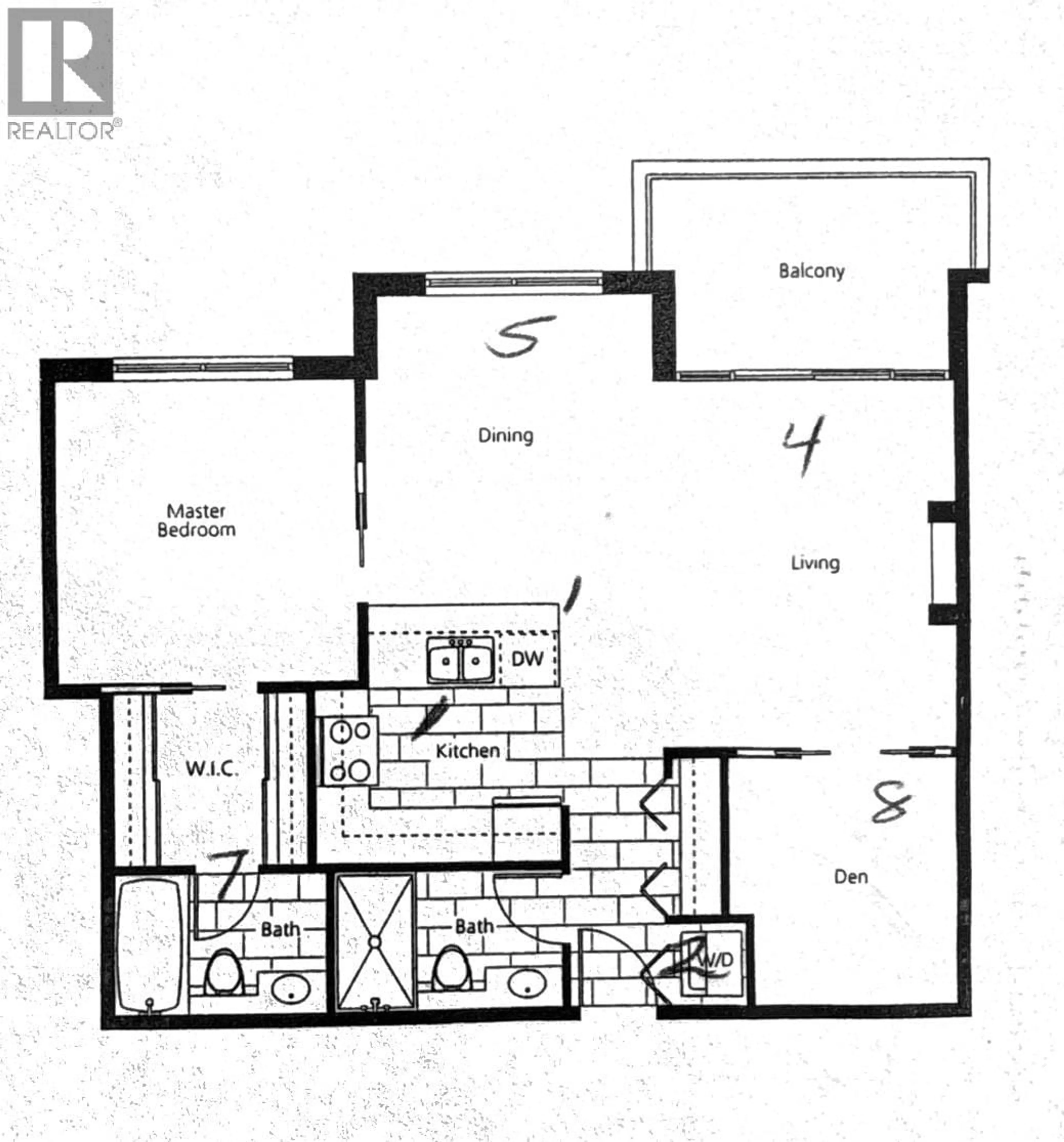 Floor plan for 602 - 4333 CENTRAL BOULEVARD, Burnaby British Columbia V5H4W8