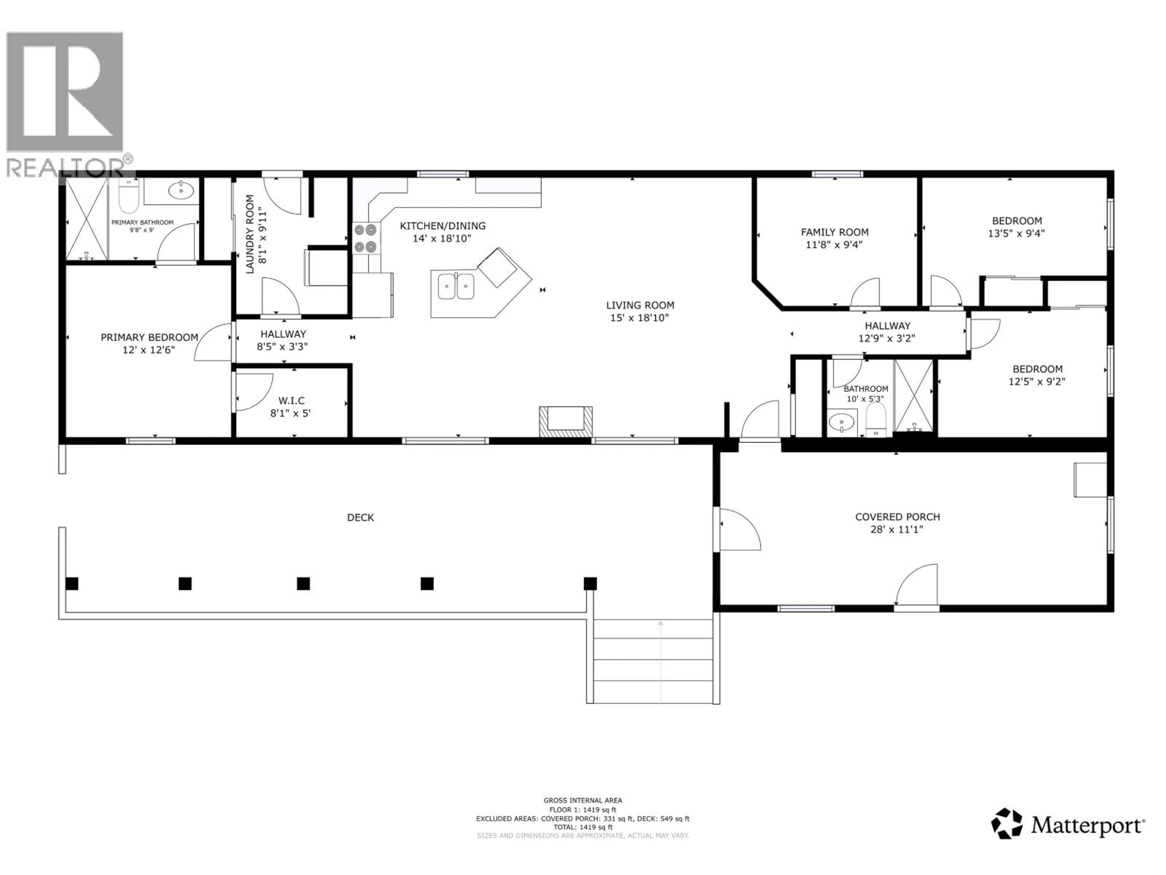 Floor plan for 16830 259 ROAD, Fort St. John British Columbia V0C1Y0