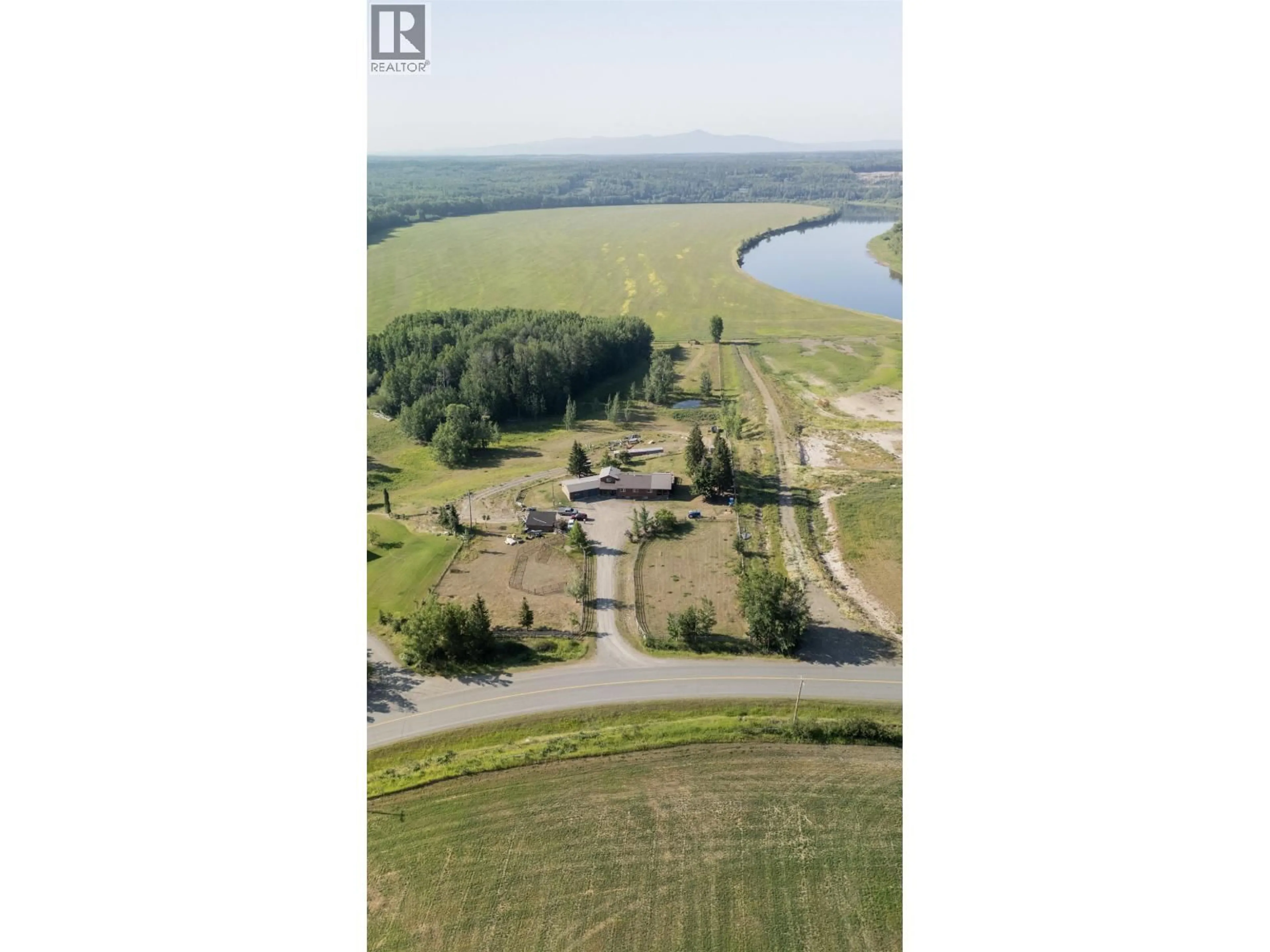 A pic from outside/outdoor area/front of a property/back of a property/a pic from drone, water/lake/river/ocean view for 1036 SACKNER ROAD, Vanderhoof British Columbia V0J3A2