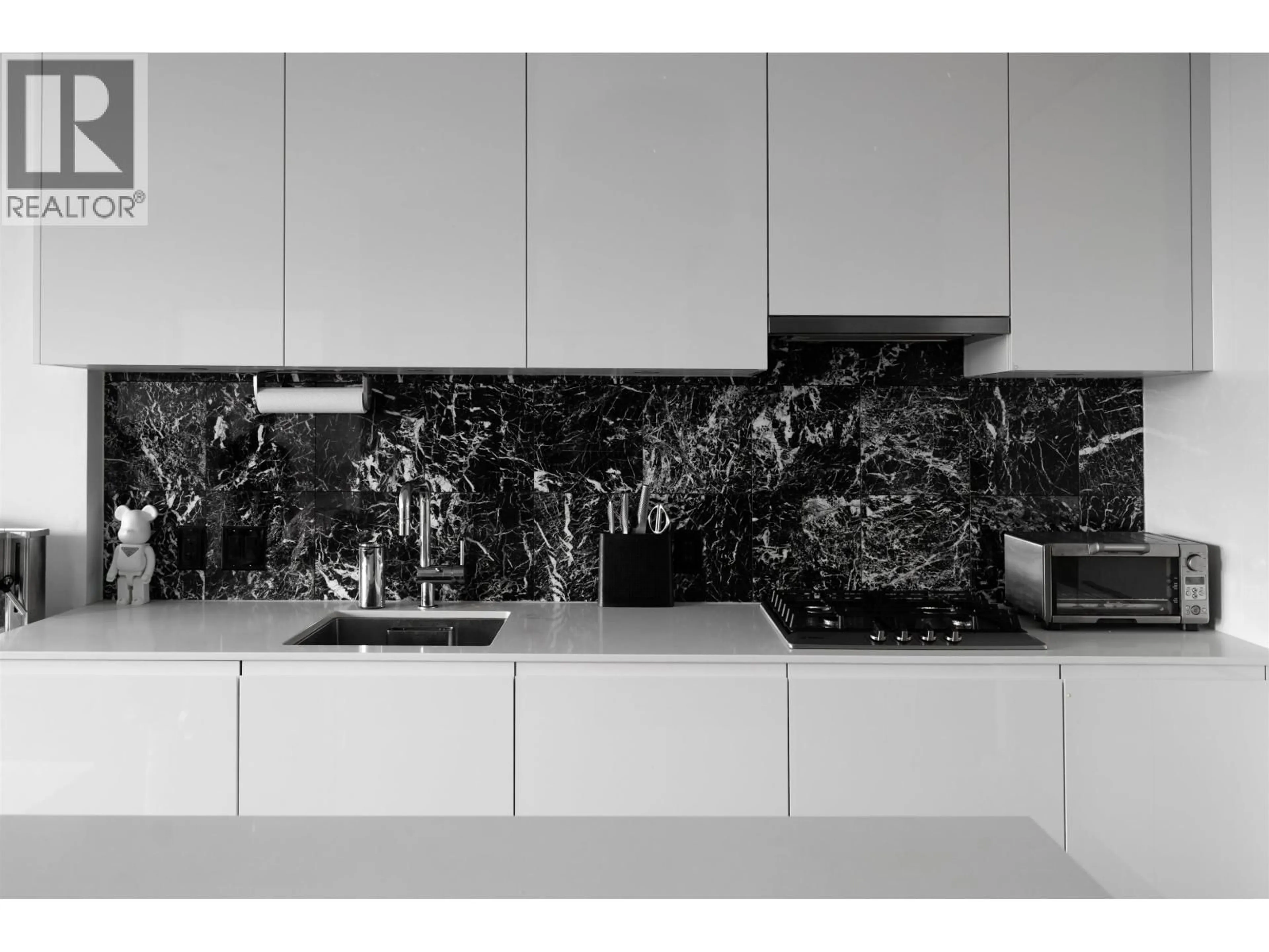 Contemporary kitchen, ceramic/tile floor for 3803 - 4510 HALIFAX WAY, Burnaby British Columbia V5C0K4