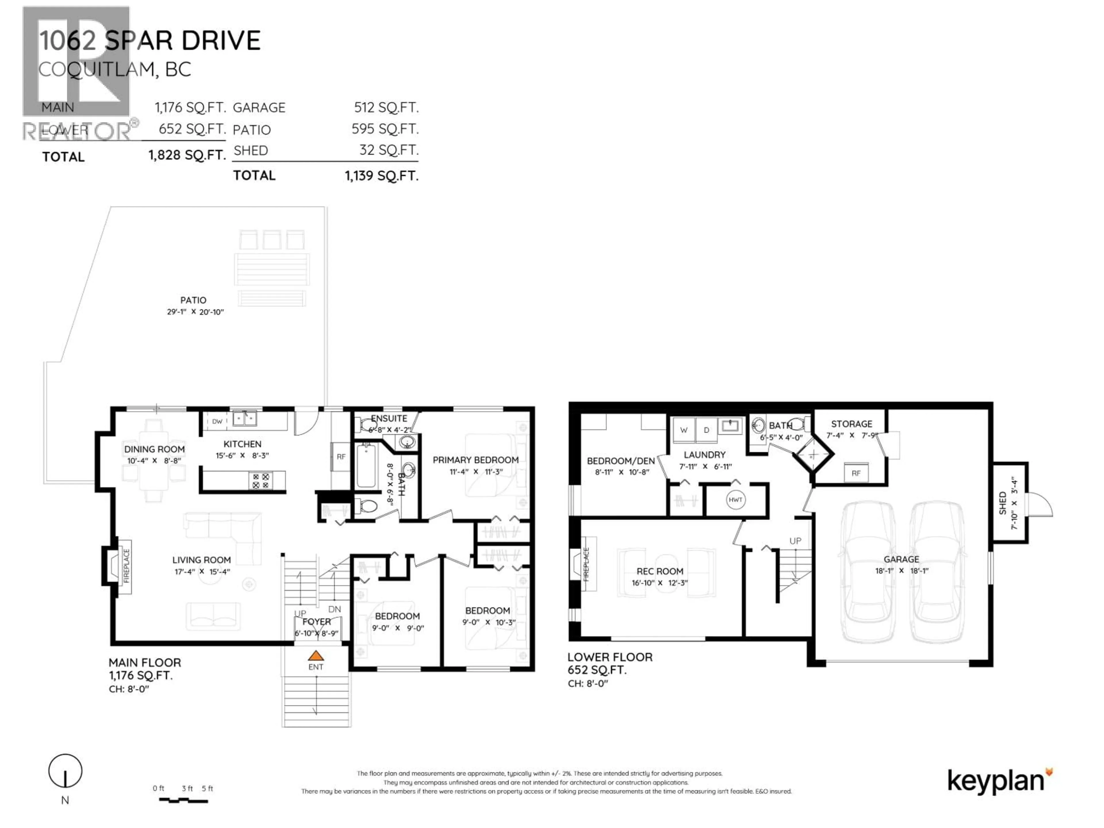 Floor plan for 1062 SPAR DRIVE, Coquitlam British Columbia V3H3G8