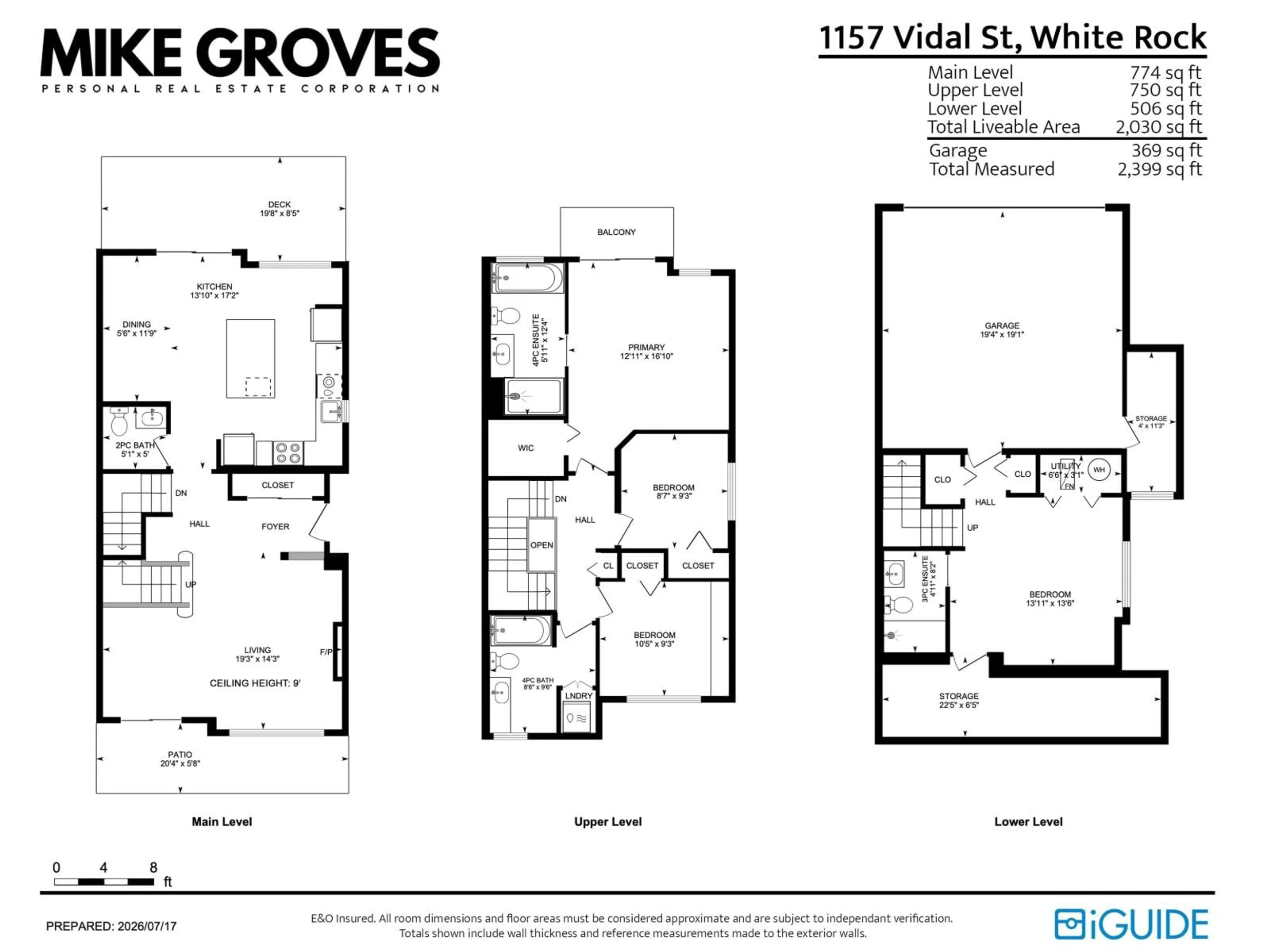 Floor plan for 1157 VIDAL STREET, White Rock British Columbia V4B3T4