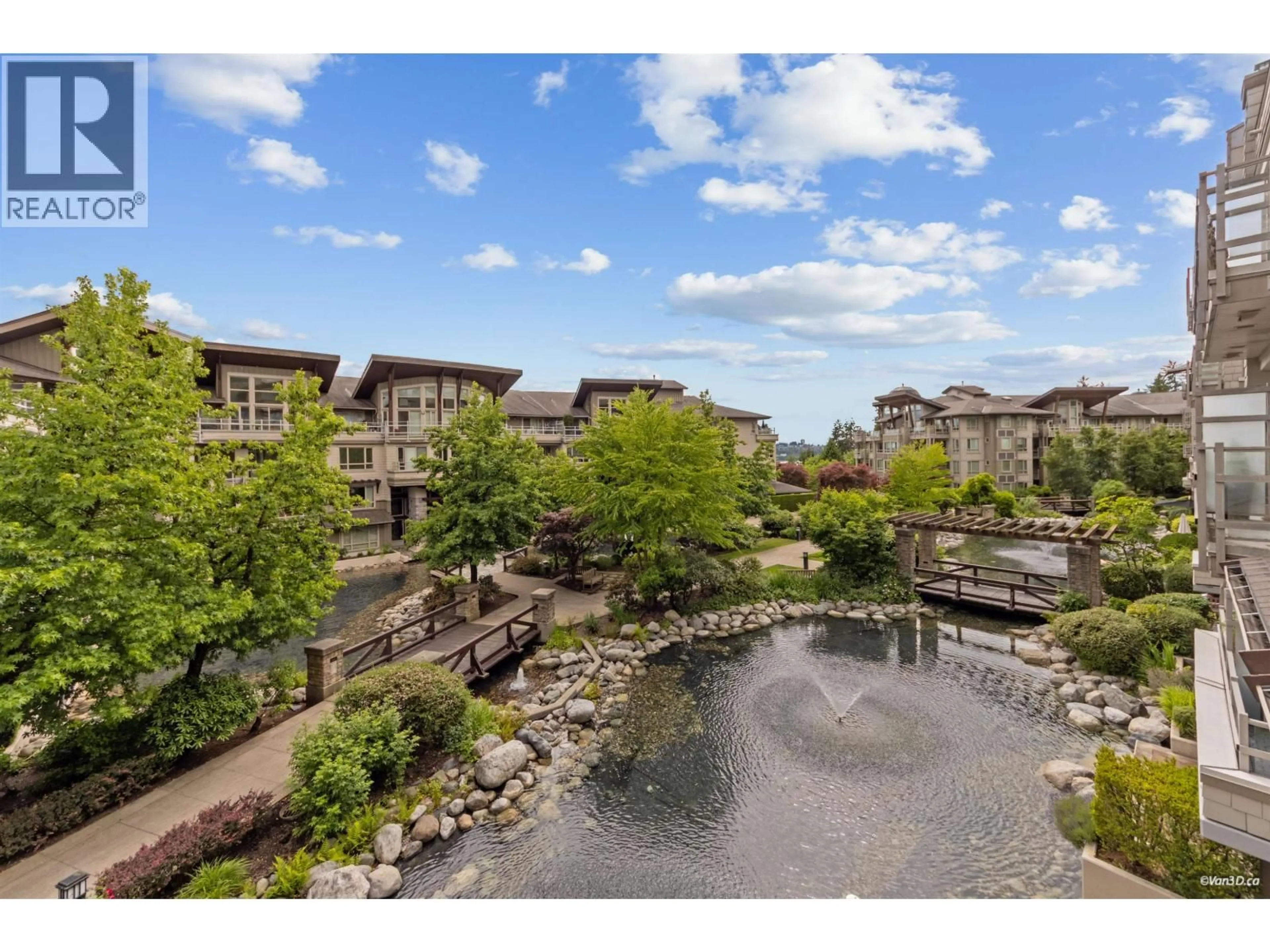 A pic from outside/outdoor area/front of a property/back of a property/a pic from drone, water/lake/river/ocean view for 319 - 580 RAVEN WOODS DRIVE, North Vancouver British Columbia V7G2T2