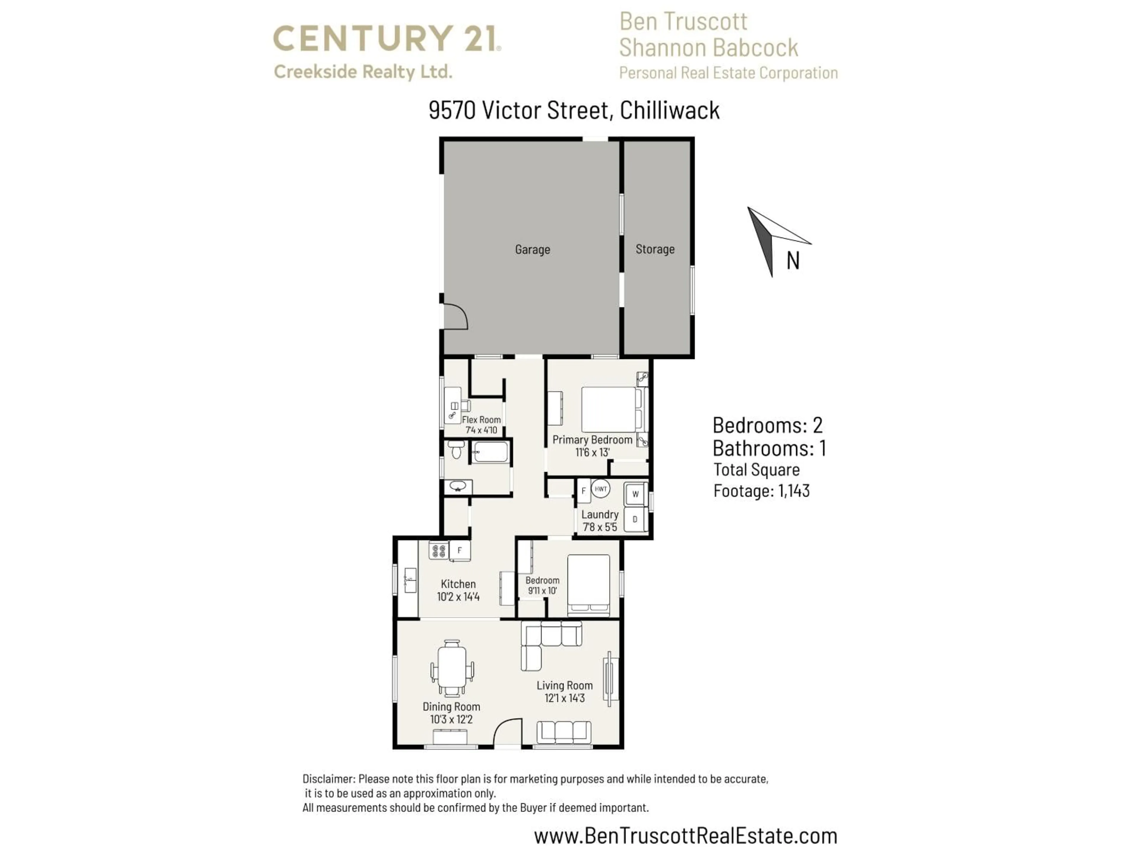 Floor plan for 9570 VICTOR STREET, Chilliwack British Columbia V2P5B4