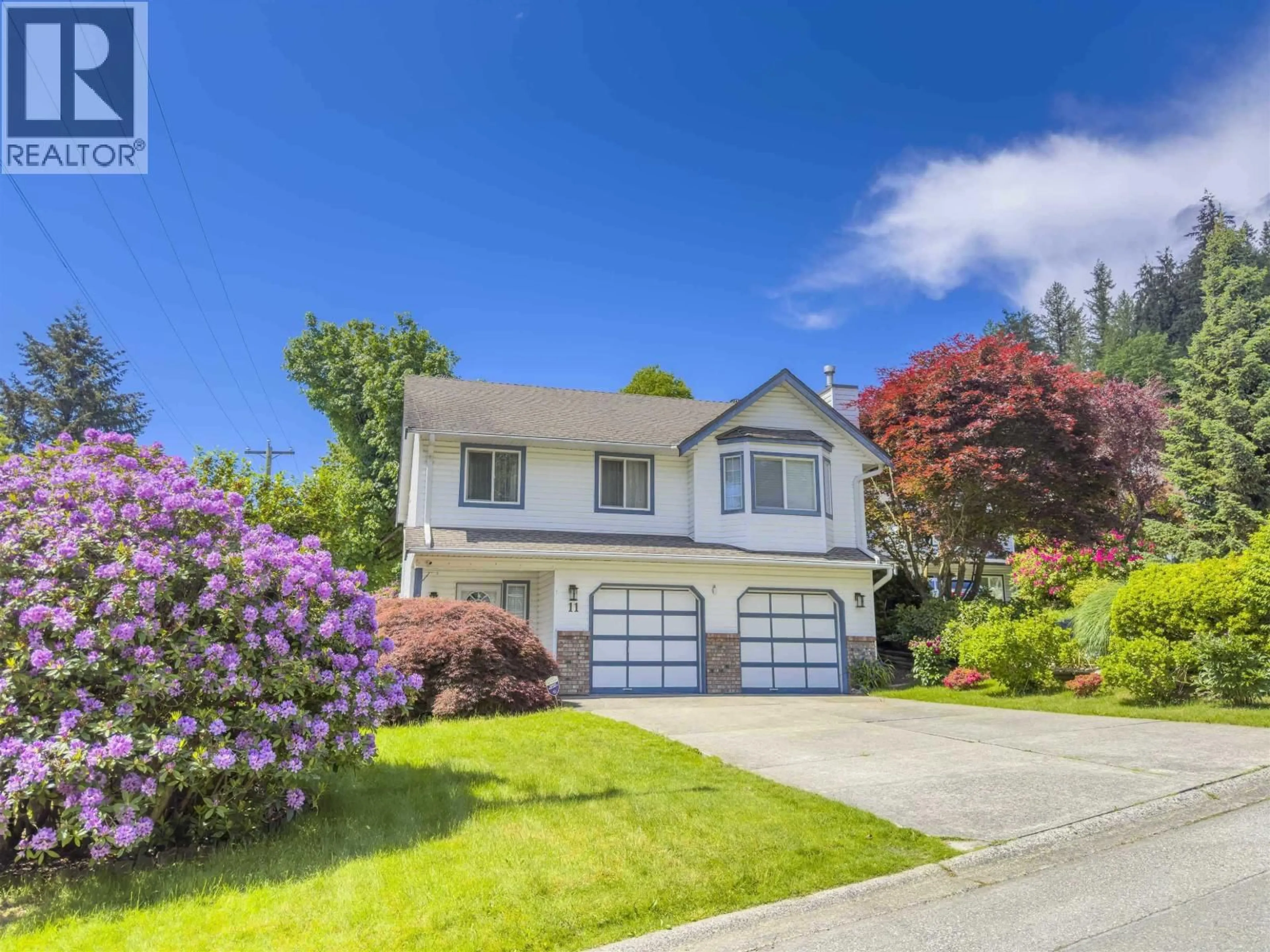 Home with vinyl exterior material, street for 11 HARBOUR PLACE, Port Moody British Columbia V3H4J8