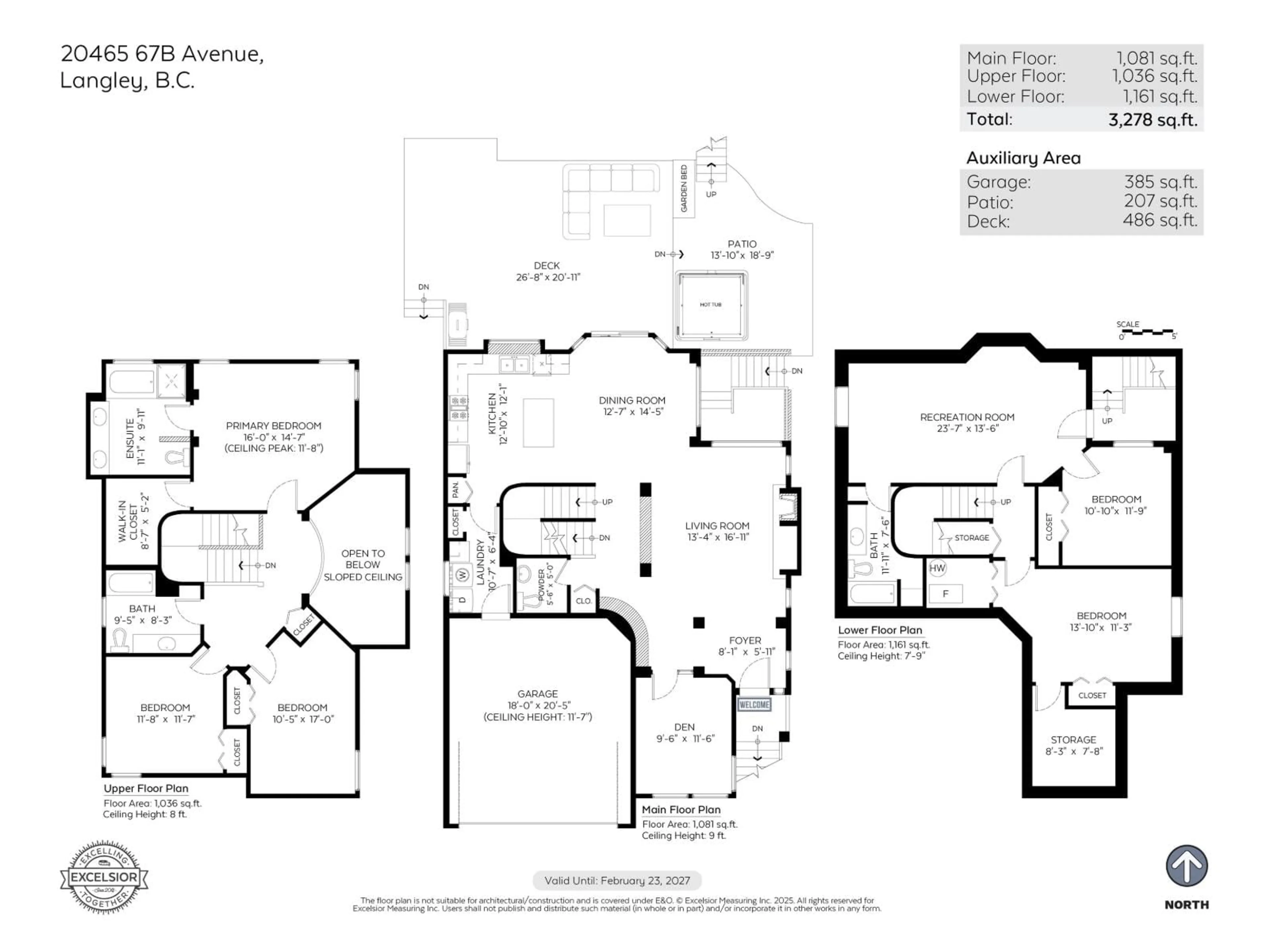 Floor plan for 20465 67B AVENUE, Langley British Columbia V2Y3C9