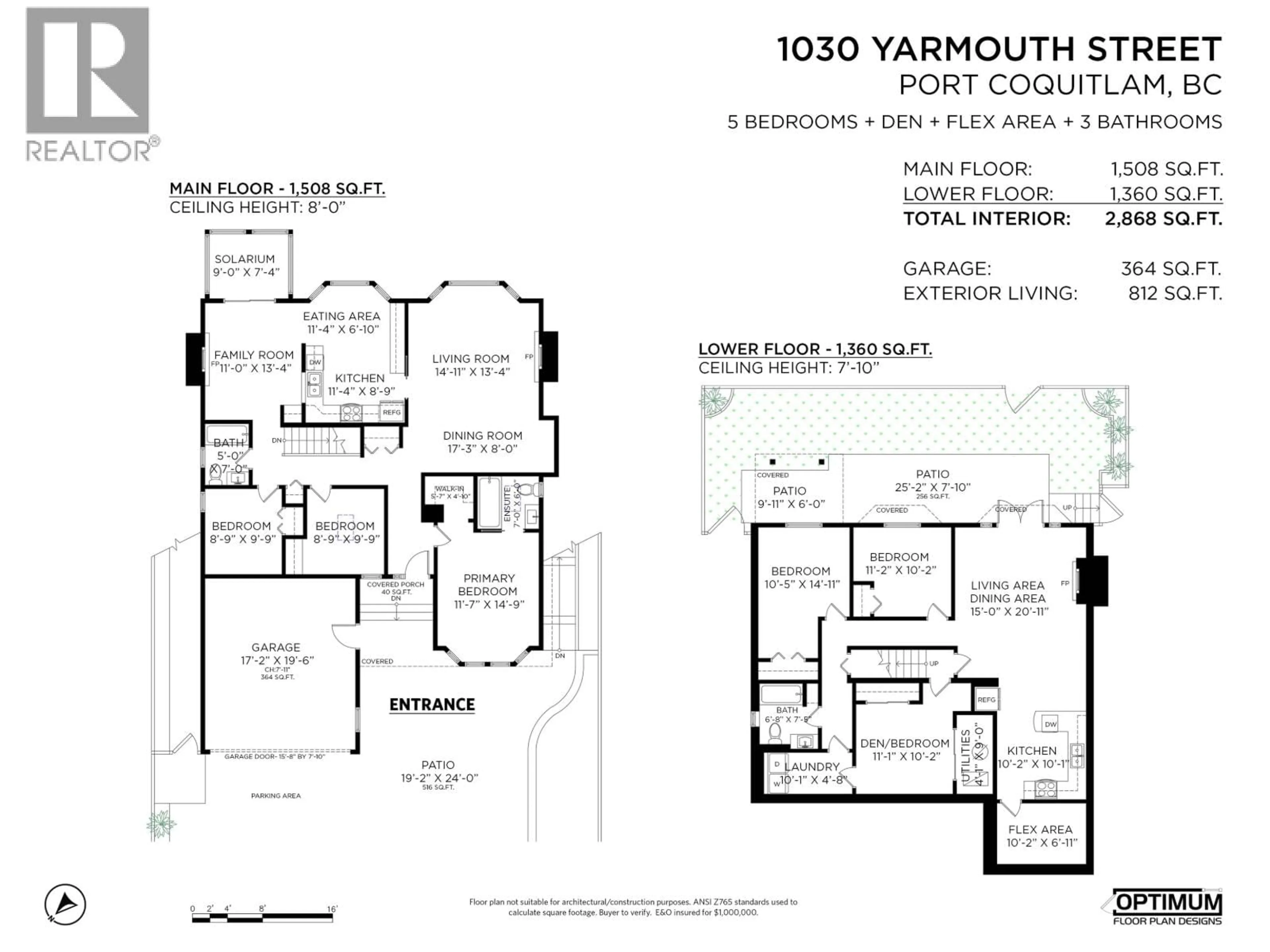 Floor plan for 1030 YARMOUTH STREET, Port Coquitlam British Columbia V3C5H4