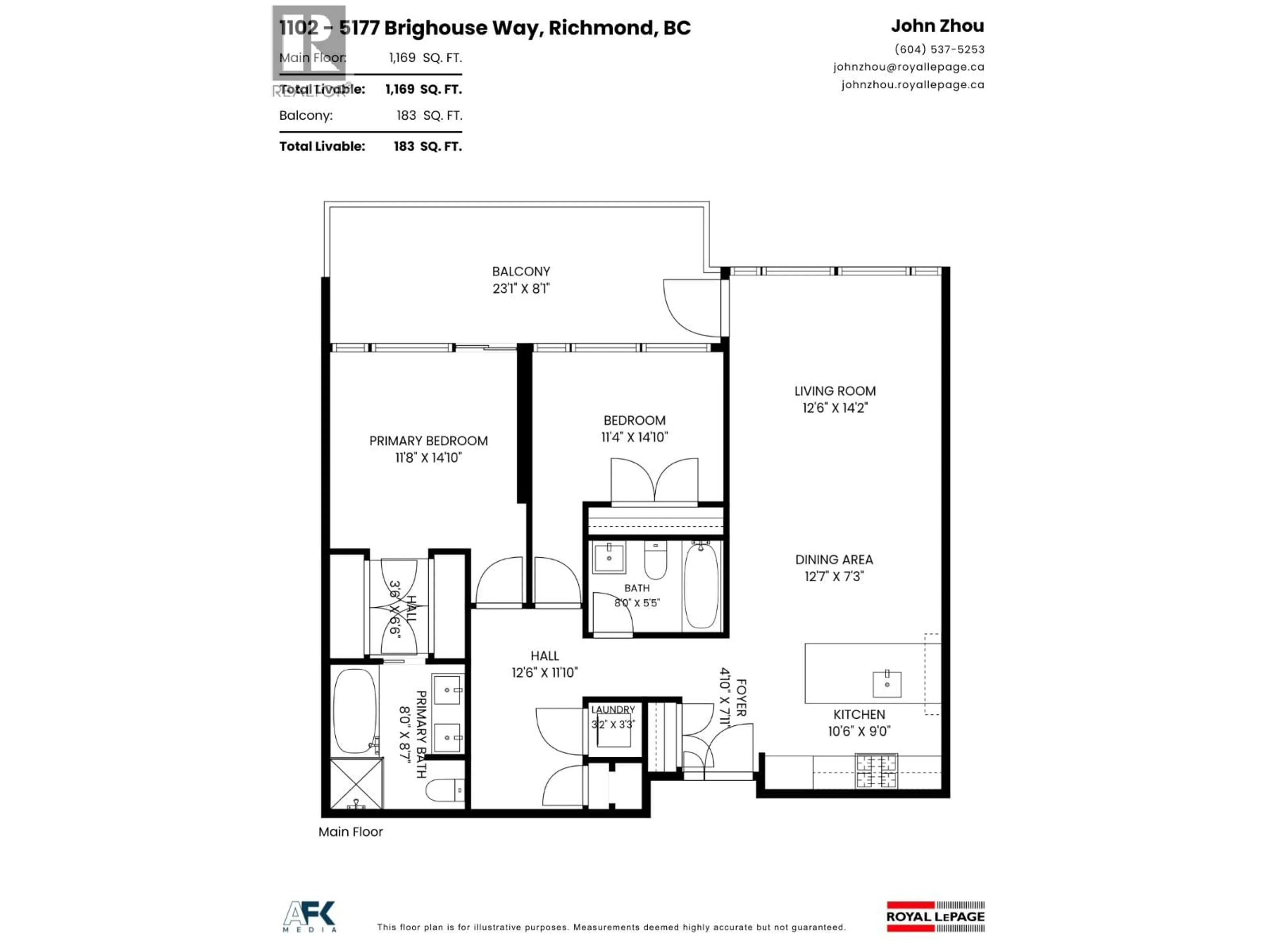 Floor plan for 1102 - 5177 BRIGHOUSE WAY, Richmond British Columbia V7C0A7