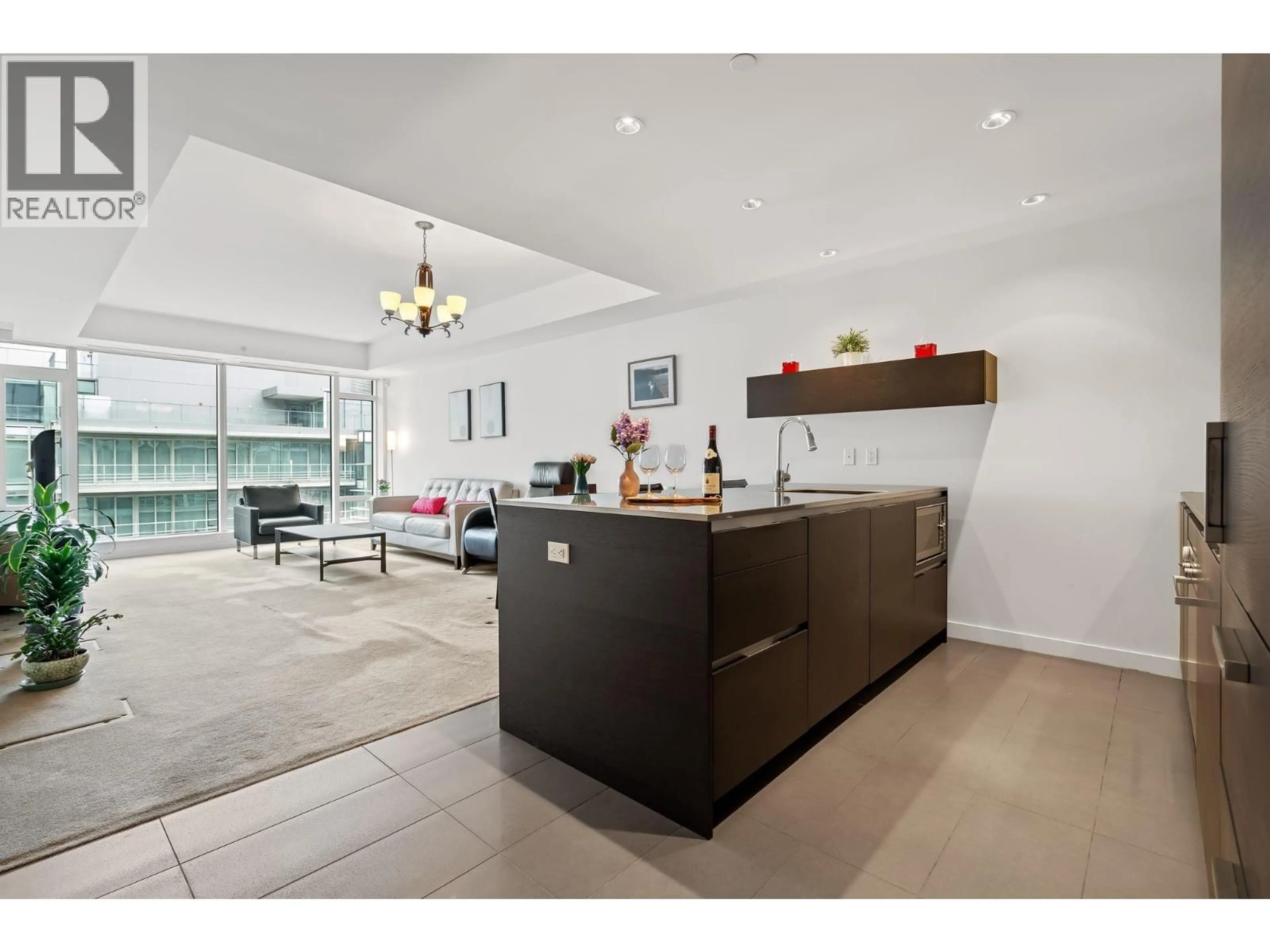 Open concept kitchen, ceramic/tile floor for 1102 - 5177 BRIGHOUSE WAY, Richmond British Columbia V7C0A7
