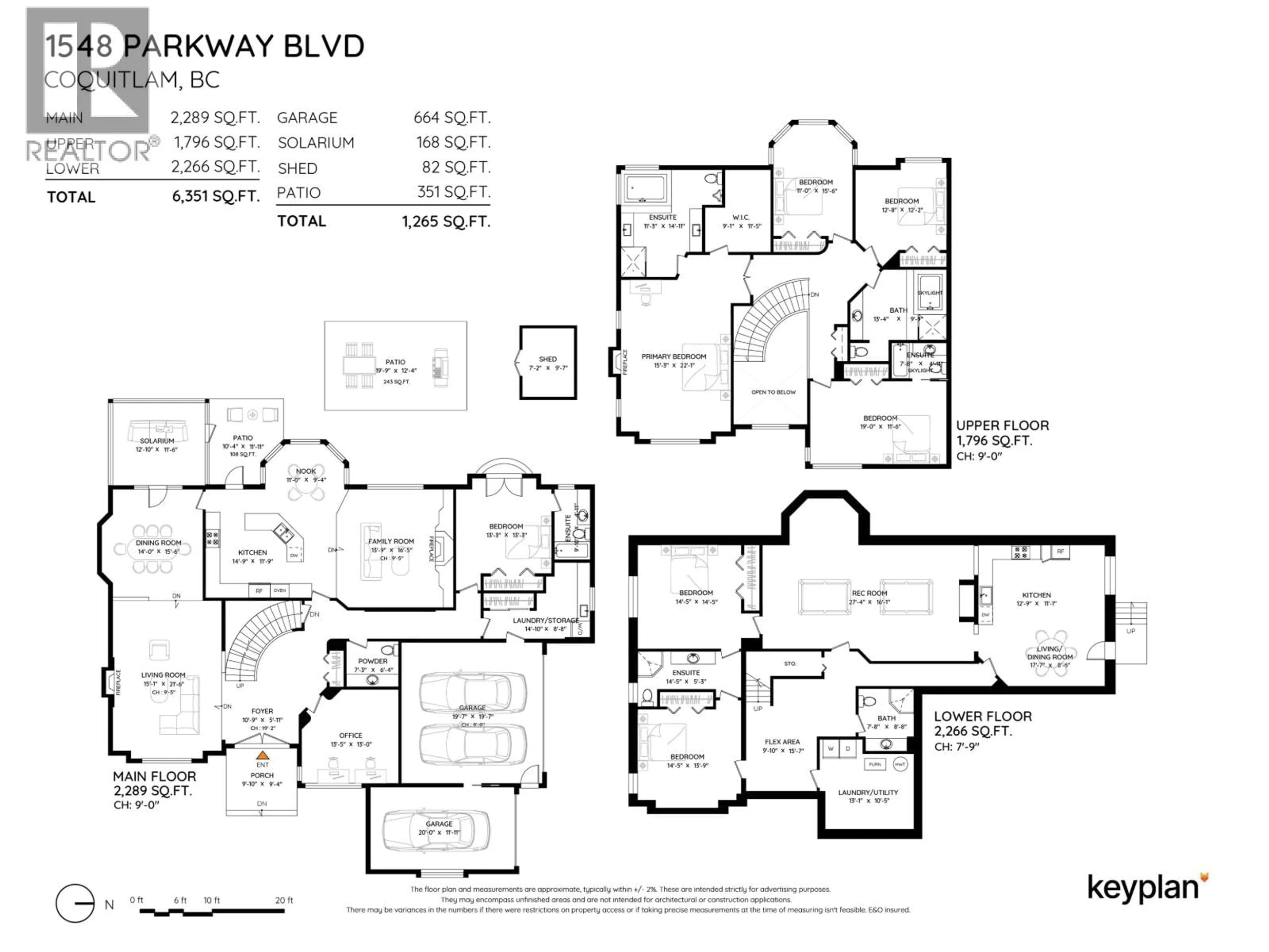 Floor plan for 1548 PARKWAY BOULEVARD, Coquitlam British Columbia V3E2Y5