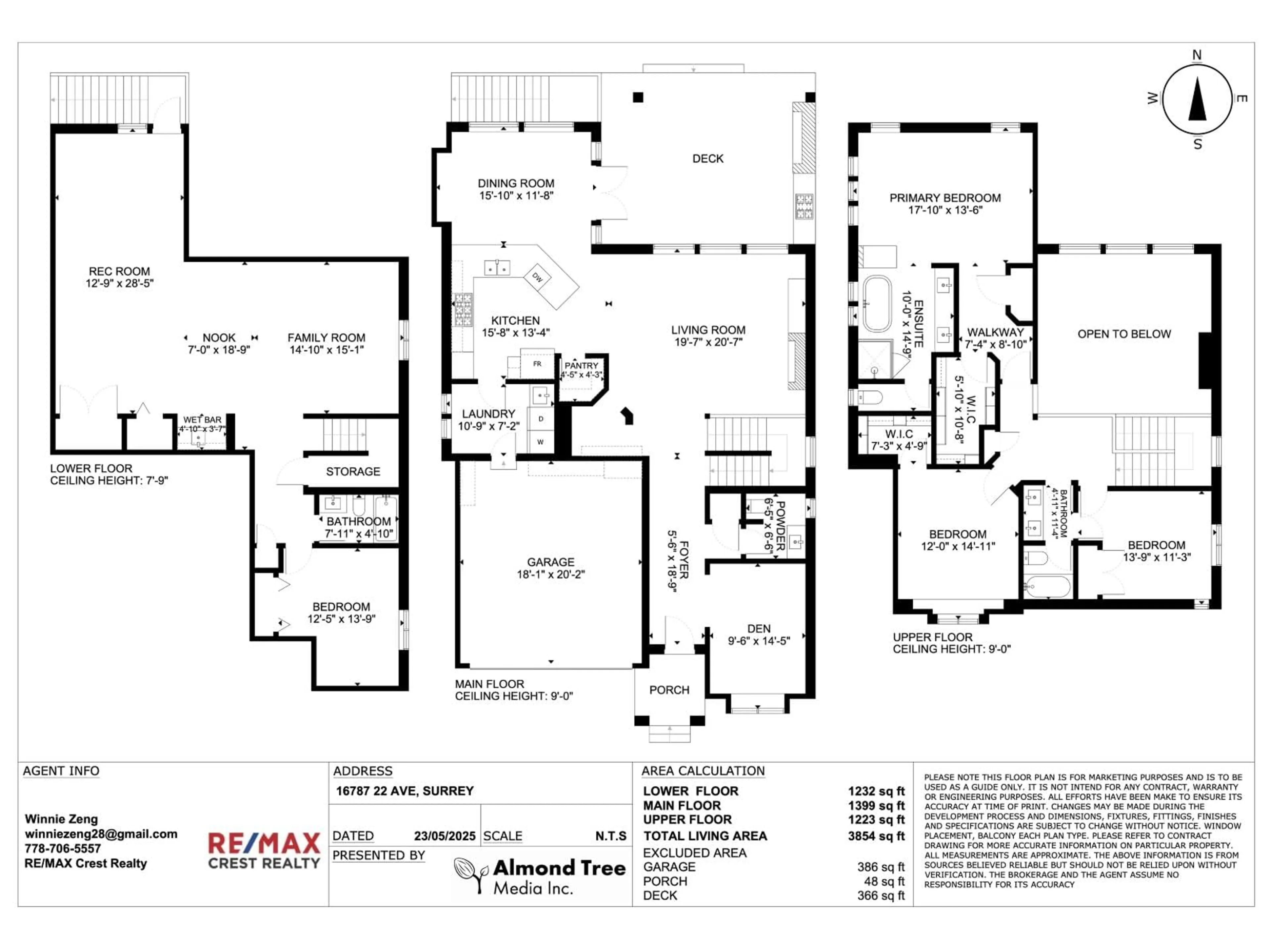 Floor plan for 16787 22 AVENUE, Surrey British Columbia V3Z0M3