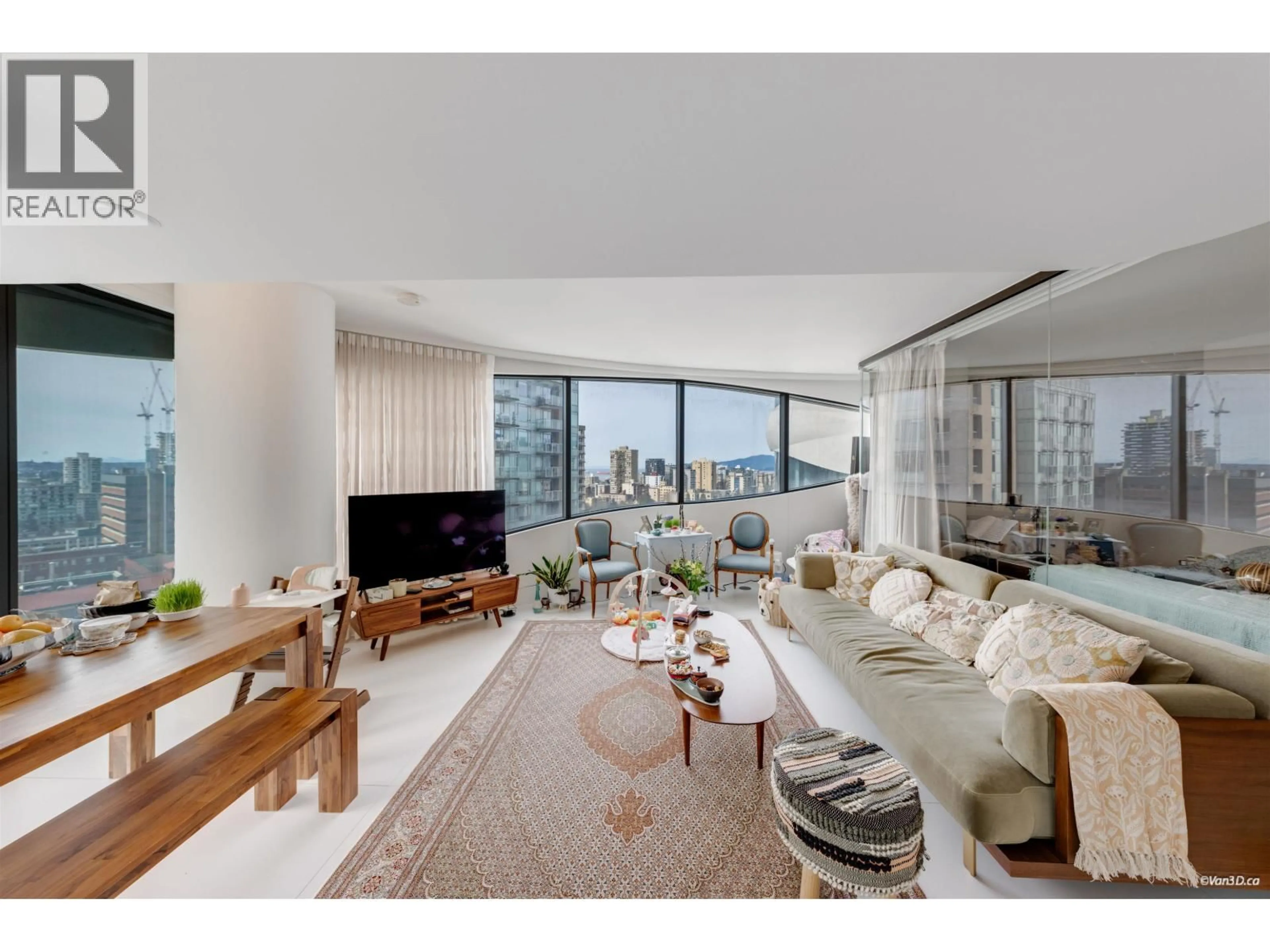Living room with furniture, unknown for 1603 - 1033 NELSON STREET, Vancouver British Columbia V6E0E5