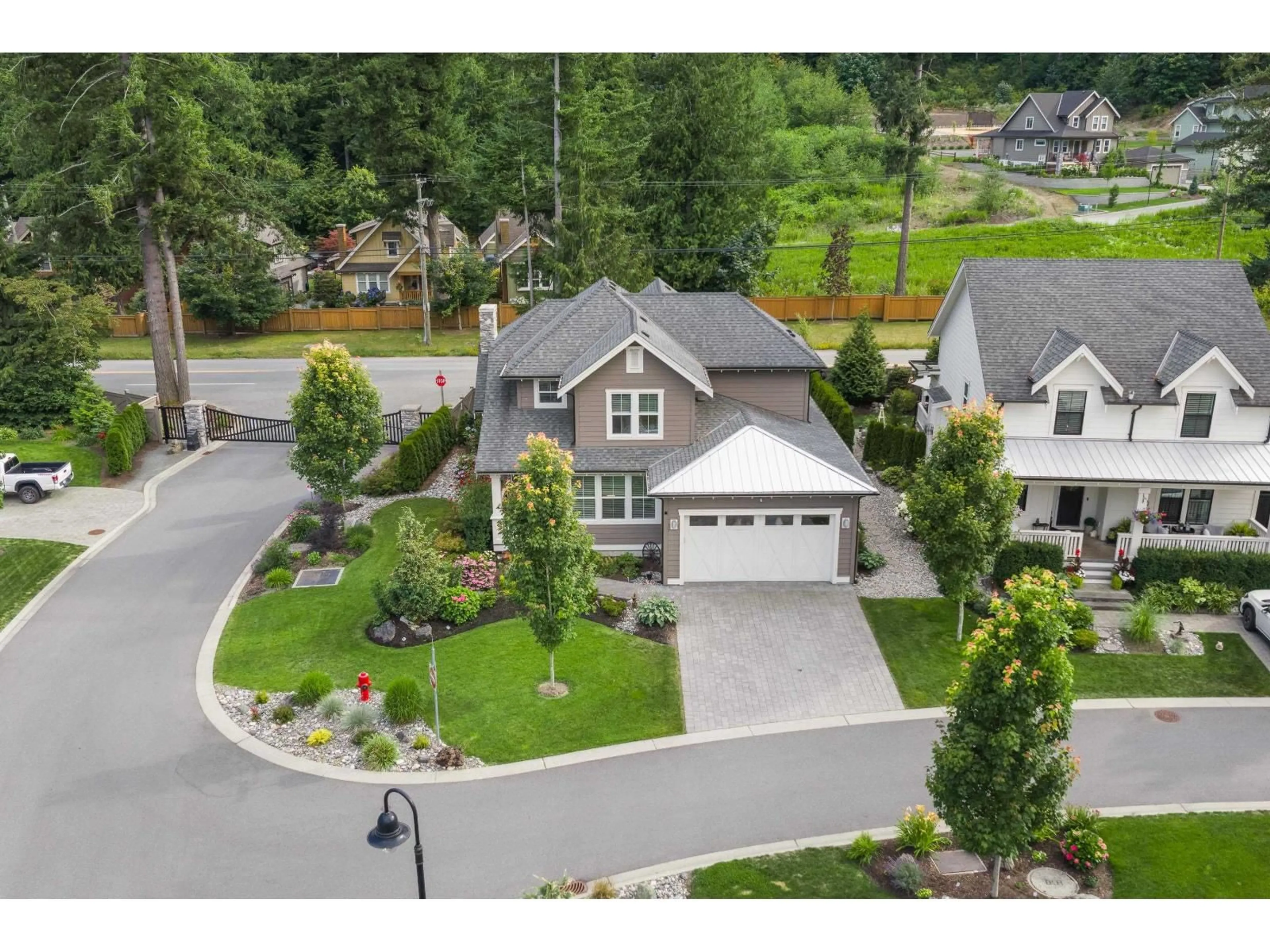 A pic from outside/outdoor area/front of a property/back of a property/a pic from drone, street for 43414 CREEKSIDE CIRCLE, Lindell Beach British Columbia V2R0Z4