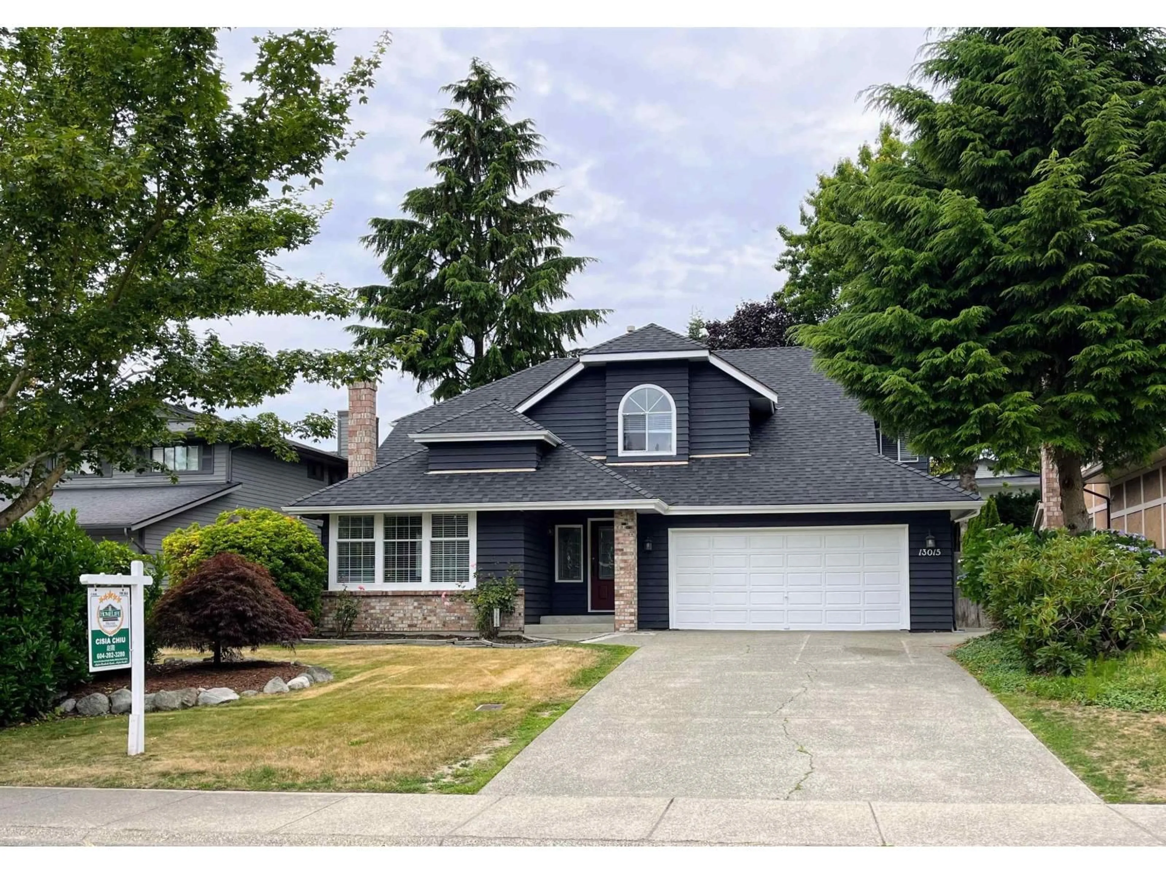 Home with vinyl exterior material, street for 13015 SUMMERHILL CRESCENT, Surrey British Columbia V4A7T4